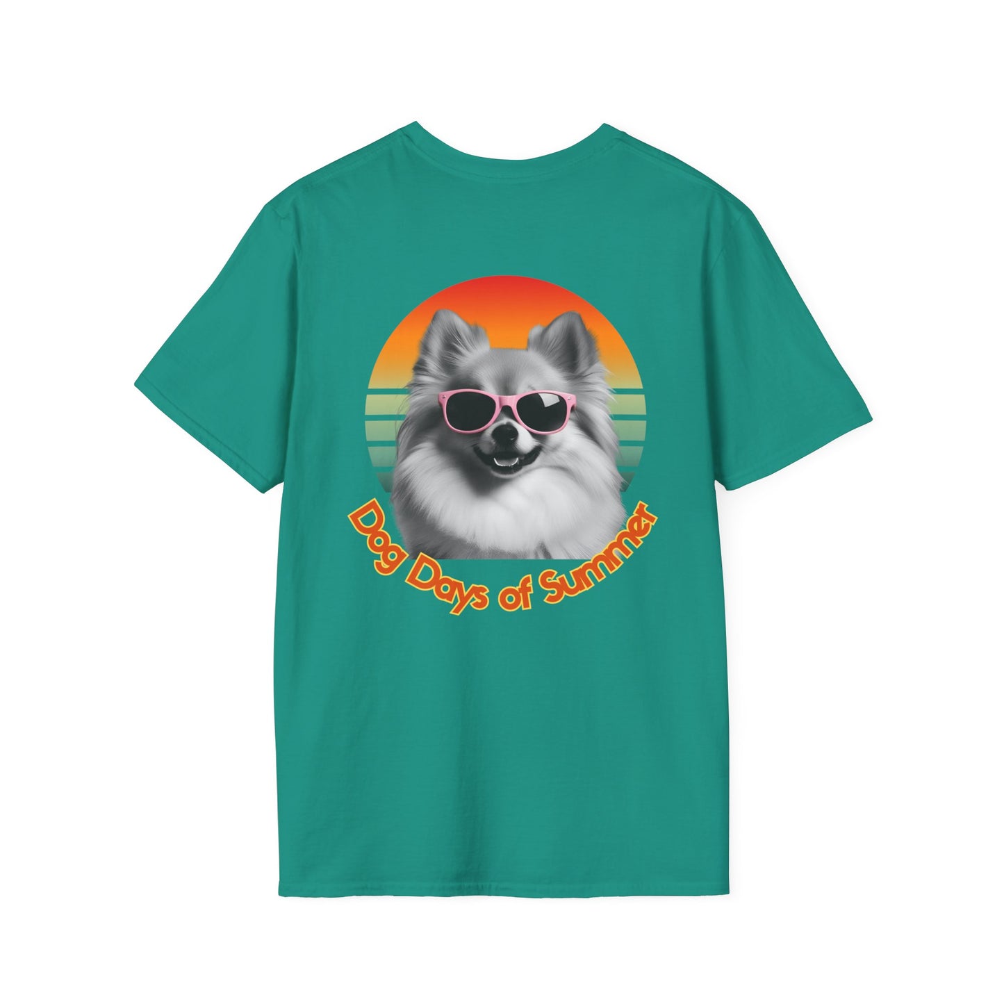 Pomeranian, Dog Days of Summer T-Shirt, Unisex Summer Tee, Dog Lover Shirt, Casual Graphic Tee, Gift for Dog Owners