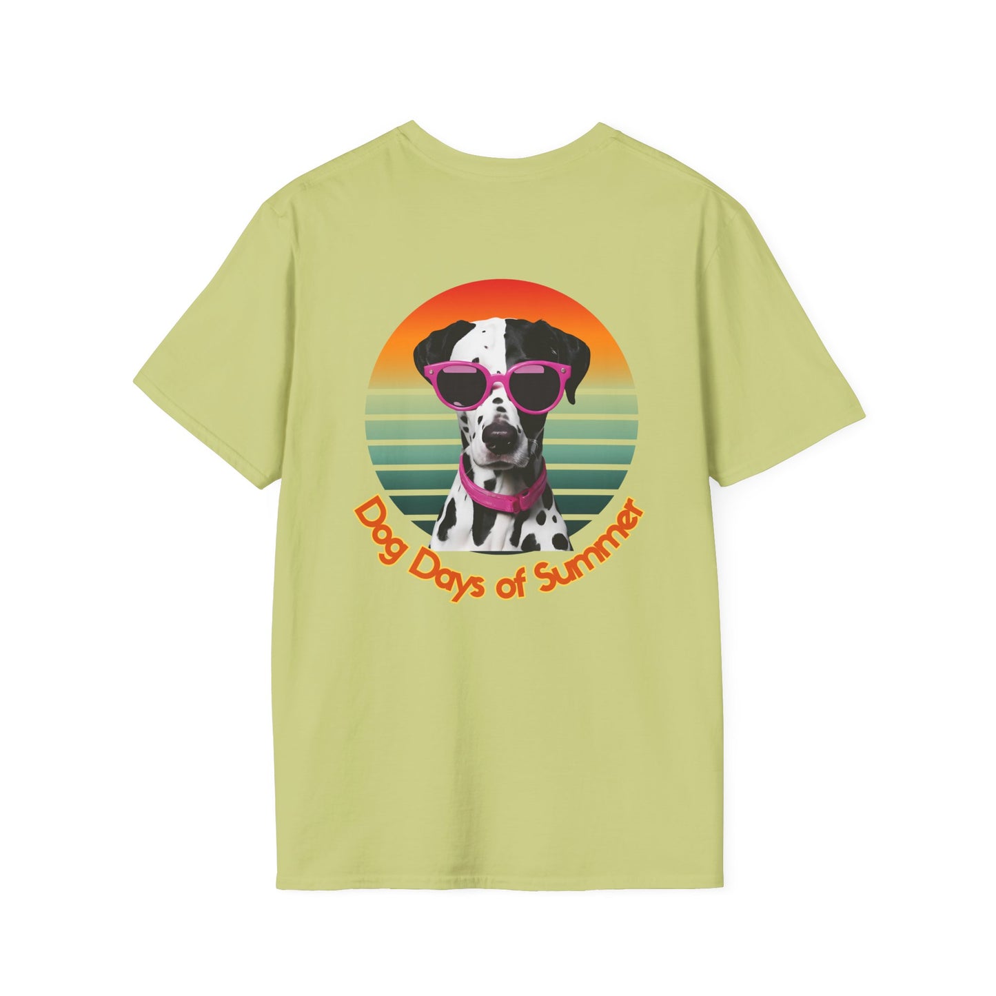 Dalmatian, Dog Days of Summer T-Shirt, Unisex Summer Tee, Pet Lover Gift, Casual Wear, Beach Vibes, Fun Dog Graphic Tee