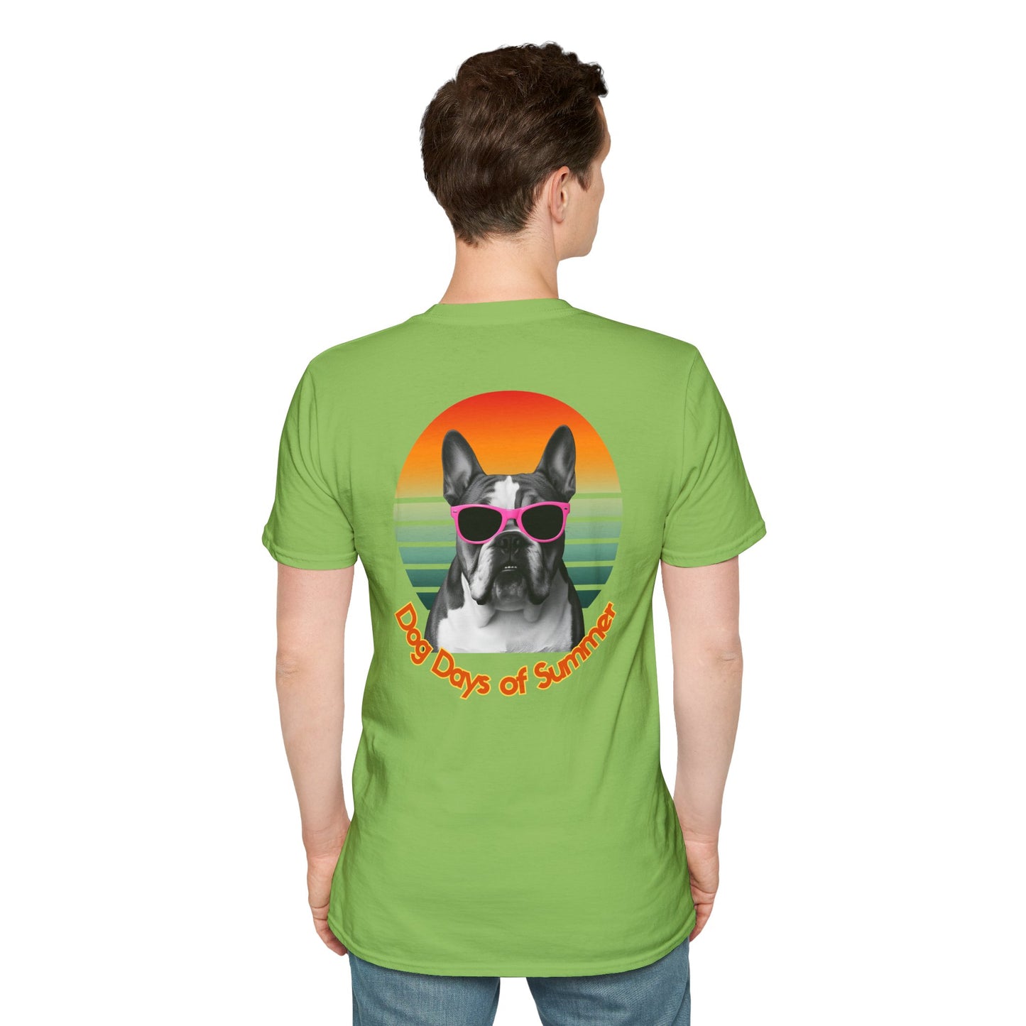 Bulldog, Dog Days of Summer T-Shirt, Summer Tee, Dog Lover Gift, Funny Dog Shirt, Pets Apparel, Summer Outfit, Casual Wear