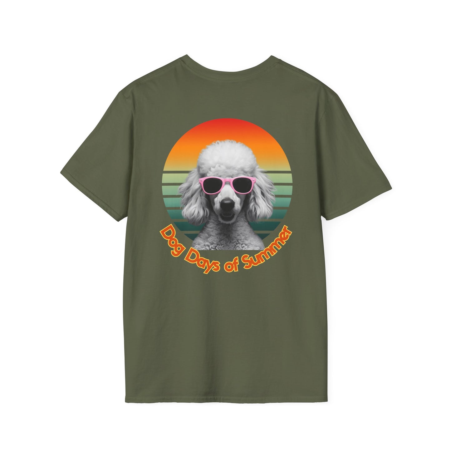 Poodle, Dog Days of Summer T-Shirt, Unisex Tee for Dog Lovers, Summer Vibe Shirt, Casual Wear, Pet Owner Gift, Comfortable Summer Apparel