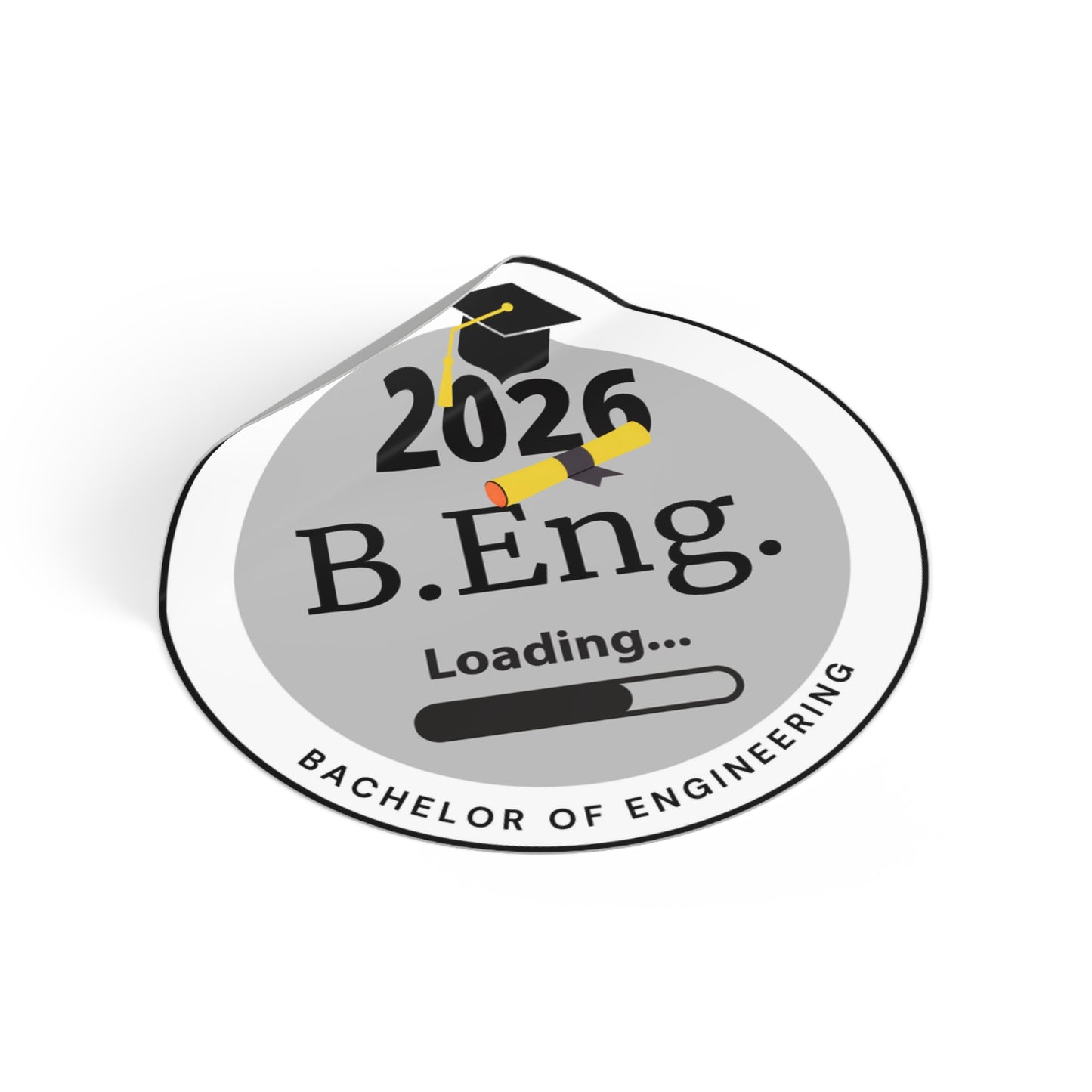 Vinyl Sticker - Bachelor of Engineering, Graduate Class of 2026, Future Graduate