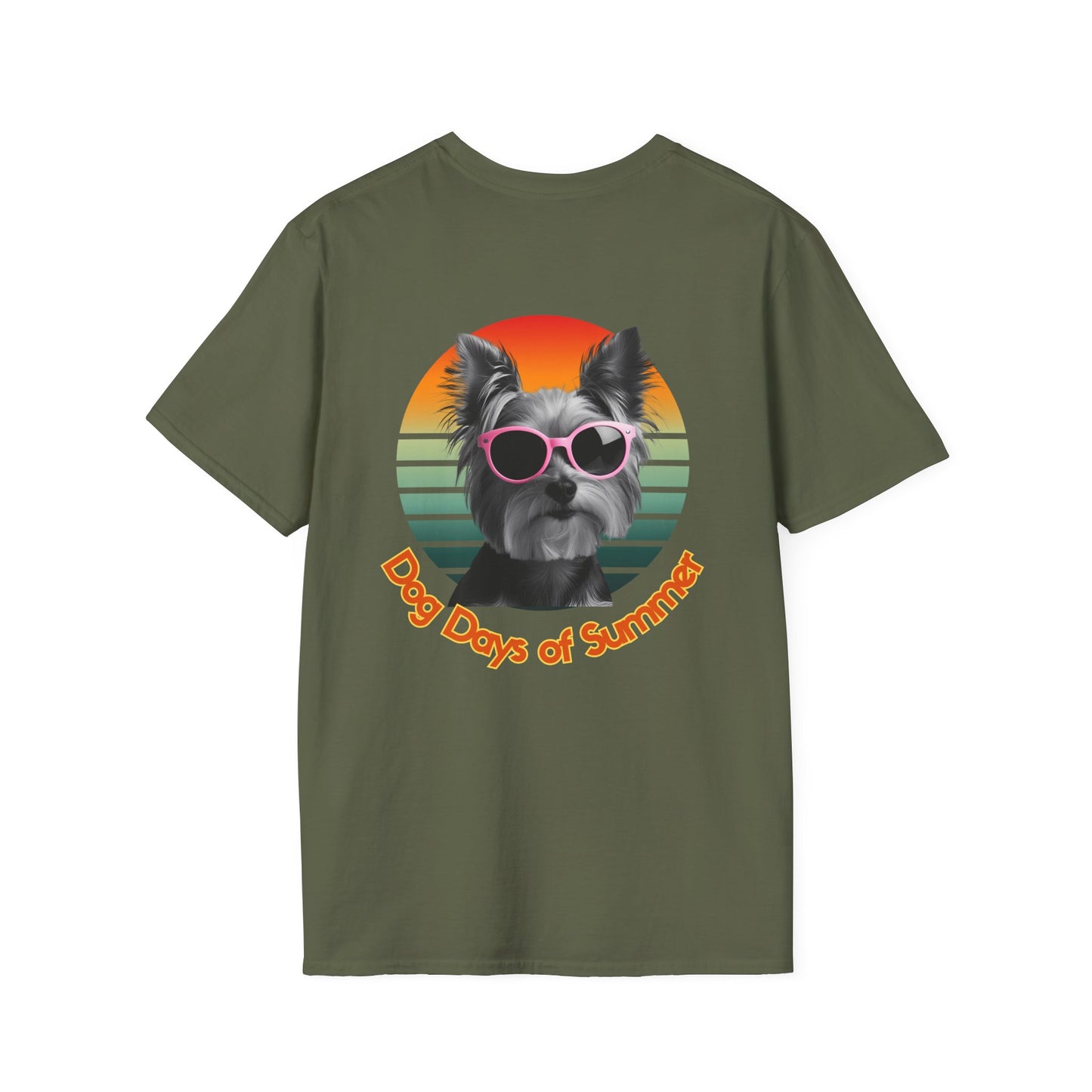 Yorkshire Terrier, Dog Days of Summer T-Shirt, Summer T-Shirt, Pet Lover Shirt, Funny Dog Tee, Unisex Graphic Tee, Dog-Themed Gift