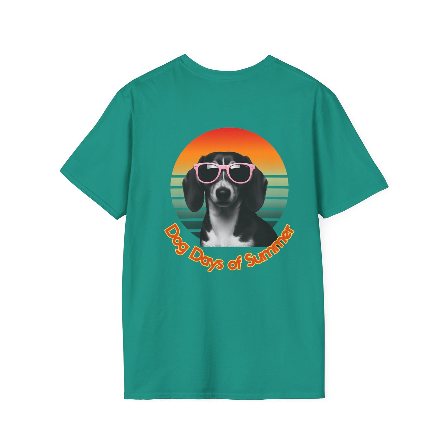 Dachshund, Summer Dog Days Unisex T-Shirt, Pet Lover Gift, Cute Dog T-Shirt, Summer Vibe Apparel, Fun Outdoor Shirt