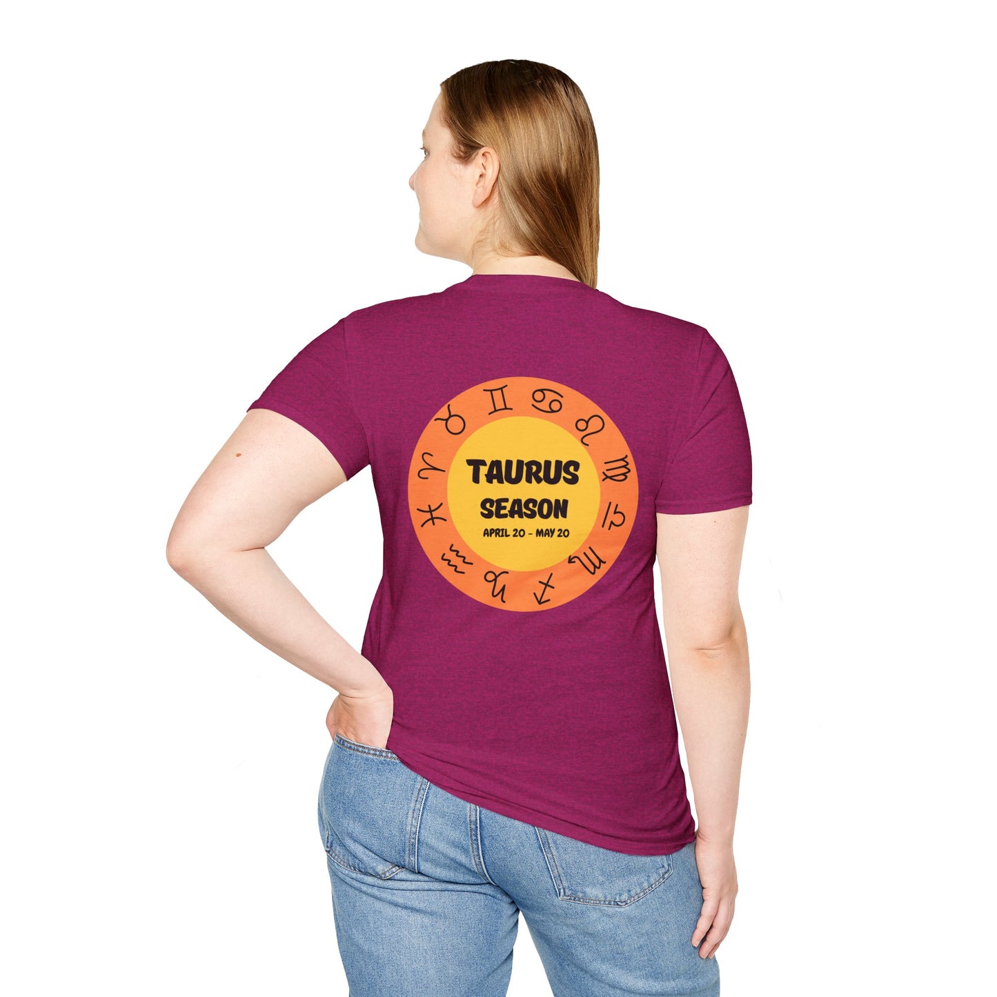 Taurus Season Zodiac Unisex T-Shirt - Softstyle Tee for Birthdays and Bull Lovers