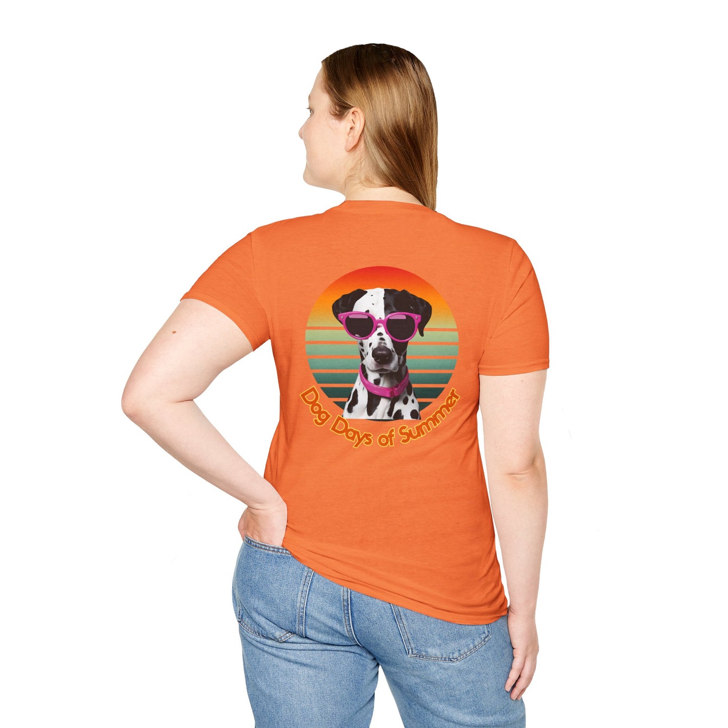 Dalmatian, Dog Days of Summer T-Shirt, Unisex Summer Tee, Pet Lover Gift, Casual Wear, Beach Vibes, Fun Dog Graphic Tee