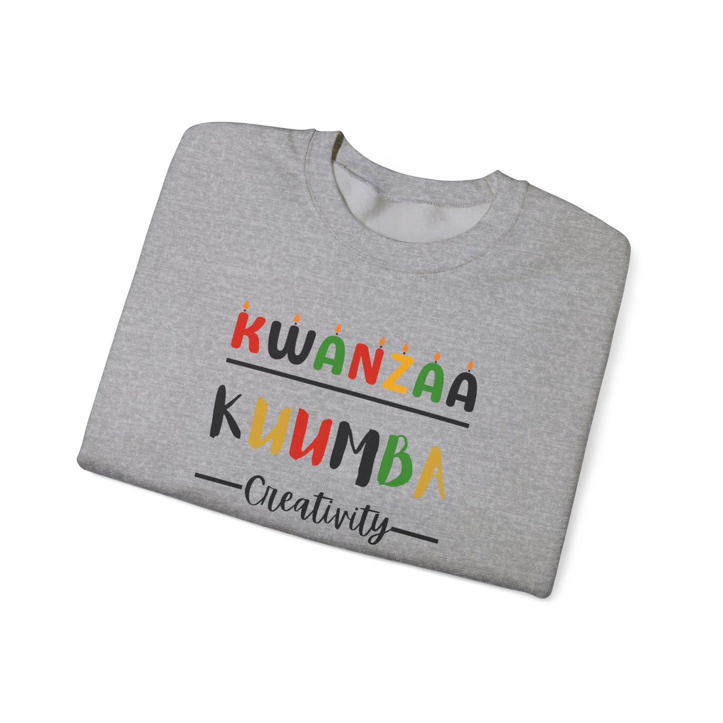 Kuumba, Kwanzaa Unity Sweatshirt - Cozy Crewneck, Unisex Gift, Celebratory Apparel, Holiday Sweater, Unity Message