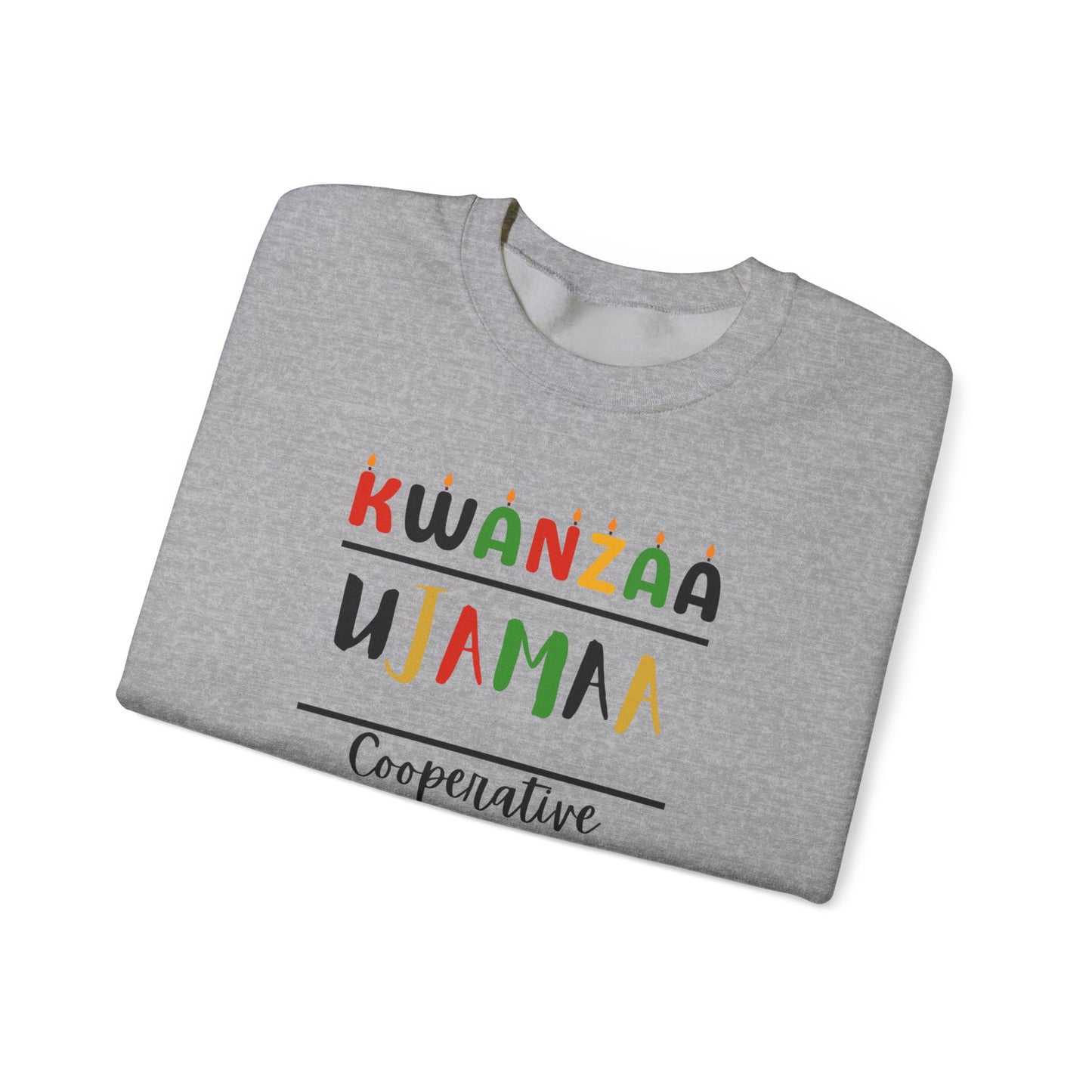 Ujamaa, Kwanzaa Unity Sweatshirt - Cozy Crewneck, Unisex Gift, Celebratory Apparel, Holiday Sweater, Unity Message