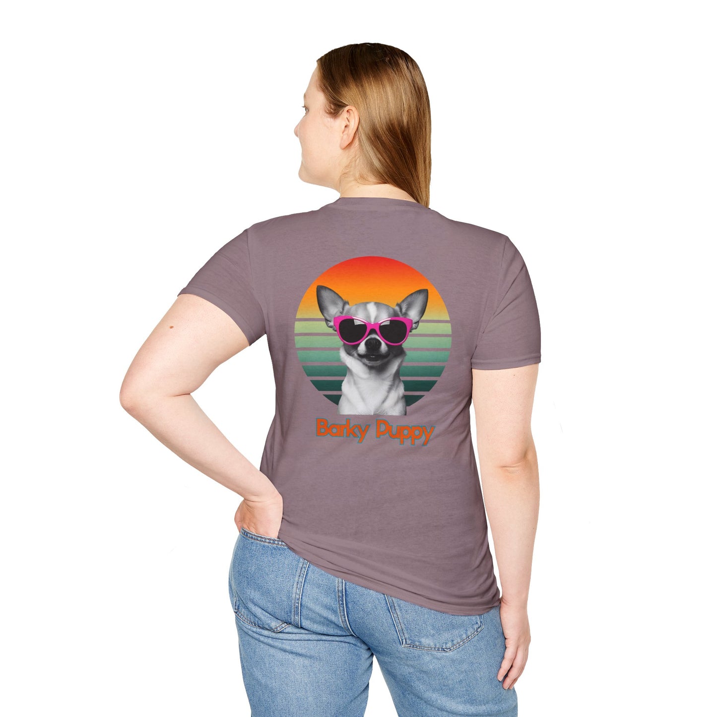 Chihuahua, Barky Puppy, Stylish Dog Art T-Shirt, Pet Lover Gift, Summer Vibes Tee, Unisex Graphic Shirt, Cool Dog Apparel, Dog Owner Fashion