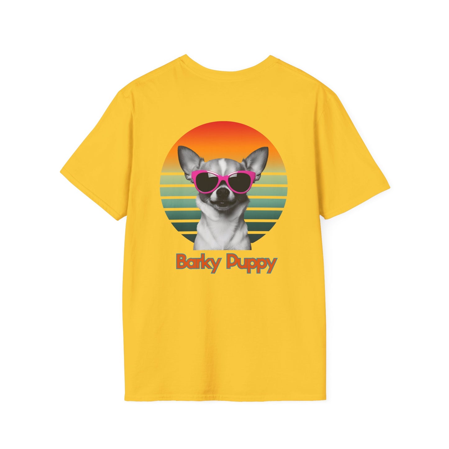 Chihuahua, Barky Puppy,  Stylish Dog Art T-Shirt, Pet Lover Gift, Summer Vibes Tee, Unisex Graphic Shirt, Cool Dog Apparel, Dog Owner Fashion