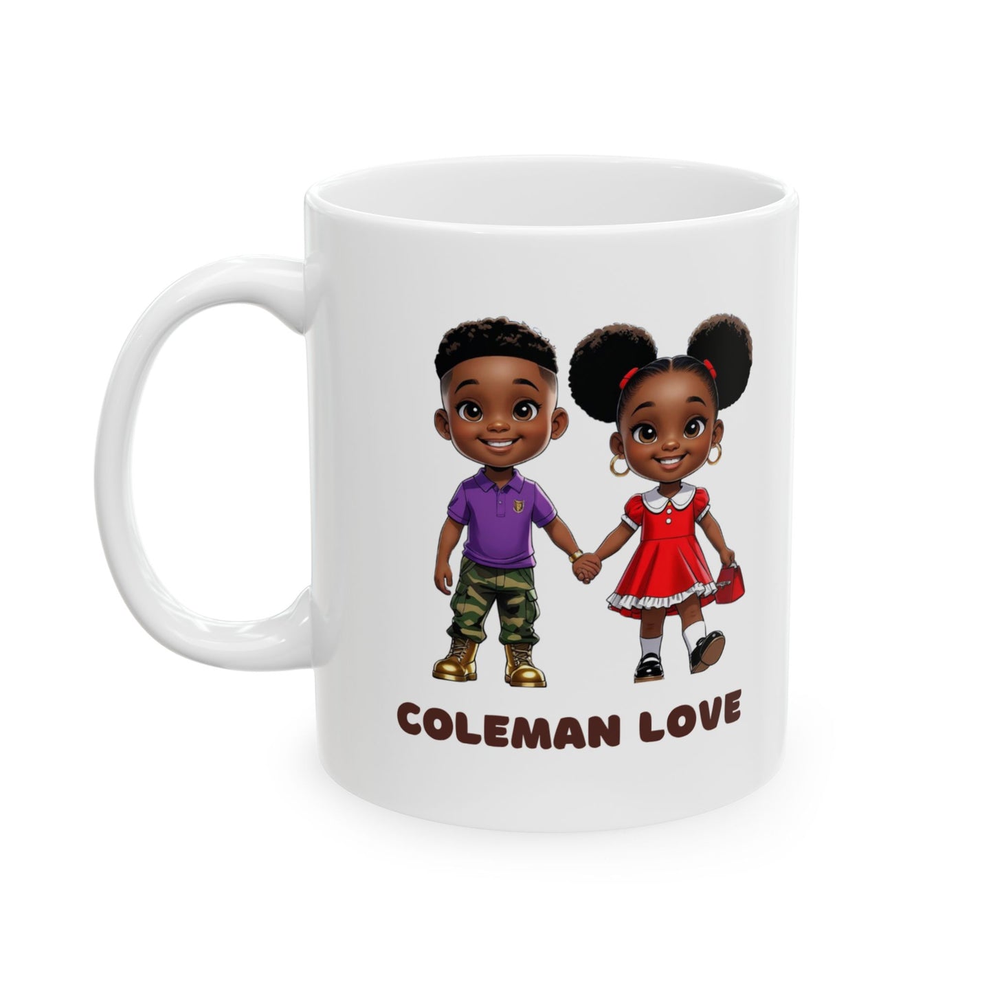 Coleman Love Themed Ceramic Mug, 11 oz. or 15 oz.