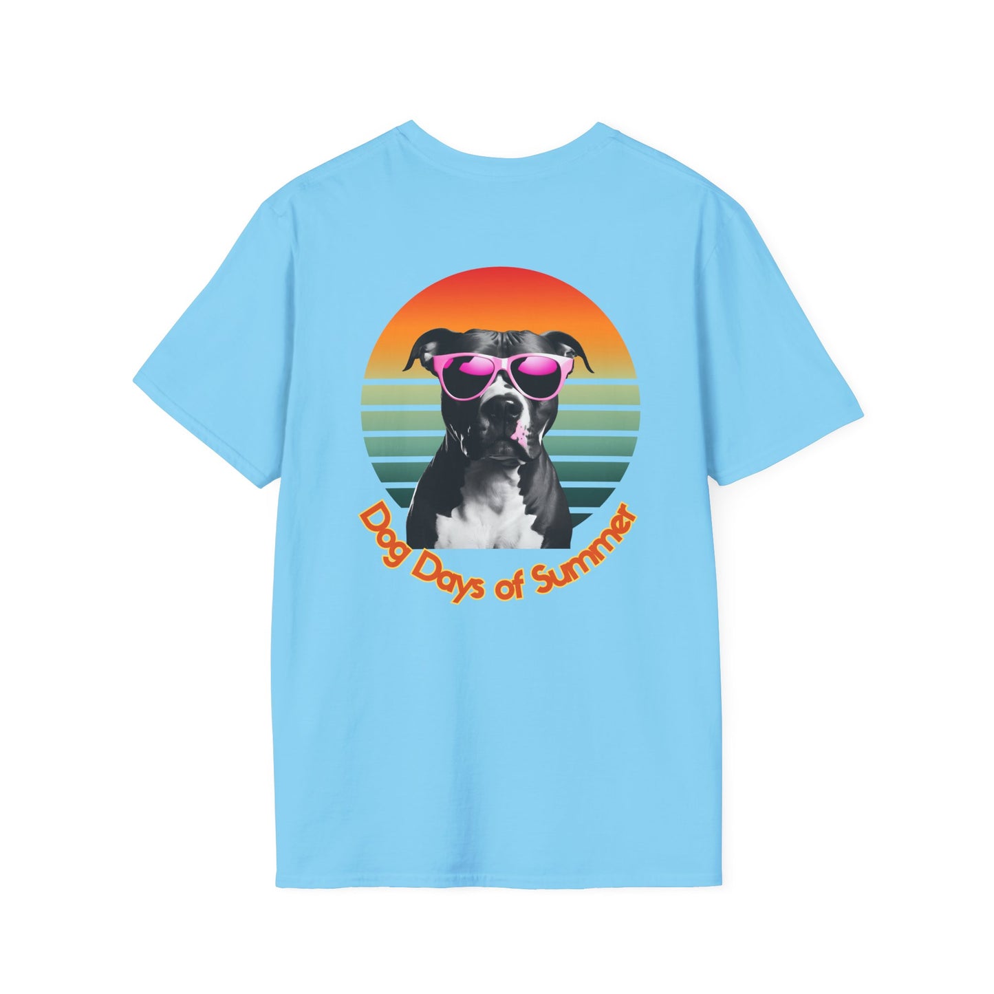 Pit Bull, Dog Days of Summer T-Shirt, Unisex Tee, Summer Vibe Shirt, Dog Lover Gift, Fun Graphic T-Shirt, Pet Themed Apparel