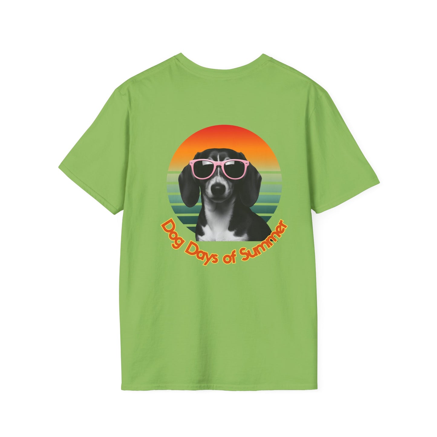 Dachshund, Summer Dog Days Unisex T-Shirt, Pet Lover Gift, Cute Dog T-Shirt, Summer Vibe Apparel, Fun Outdoor Shirt