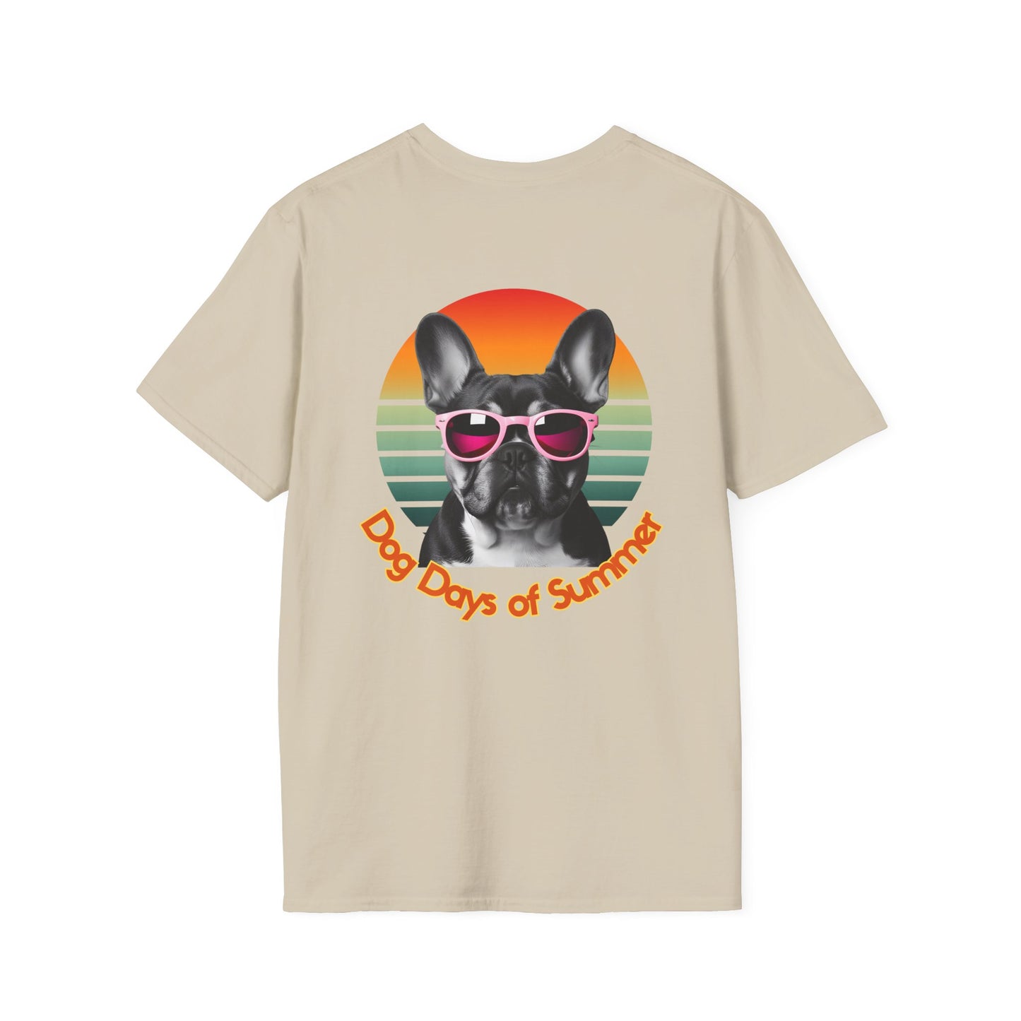 French Bulldog, Dog Days of Summer T-Shirt, Vintage Pet Tee, Summer T-Shirt, Dog Lover Gift, Unisex Graphic Tee, Animal Lovers Apparel