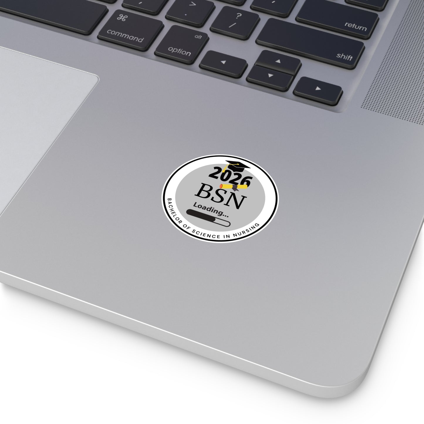 Vinyl Sticker - Bachelor of Science in Nursing, c/o 2026, Future Graduate. Round Sticker, Nurse Gift, Nursing School Graduation, Laptop