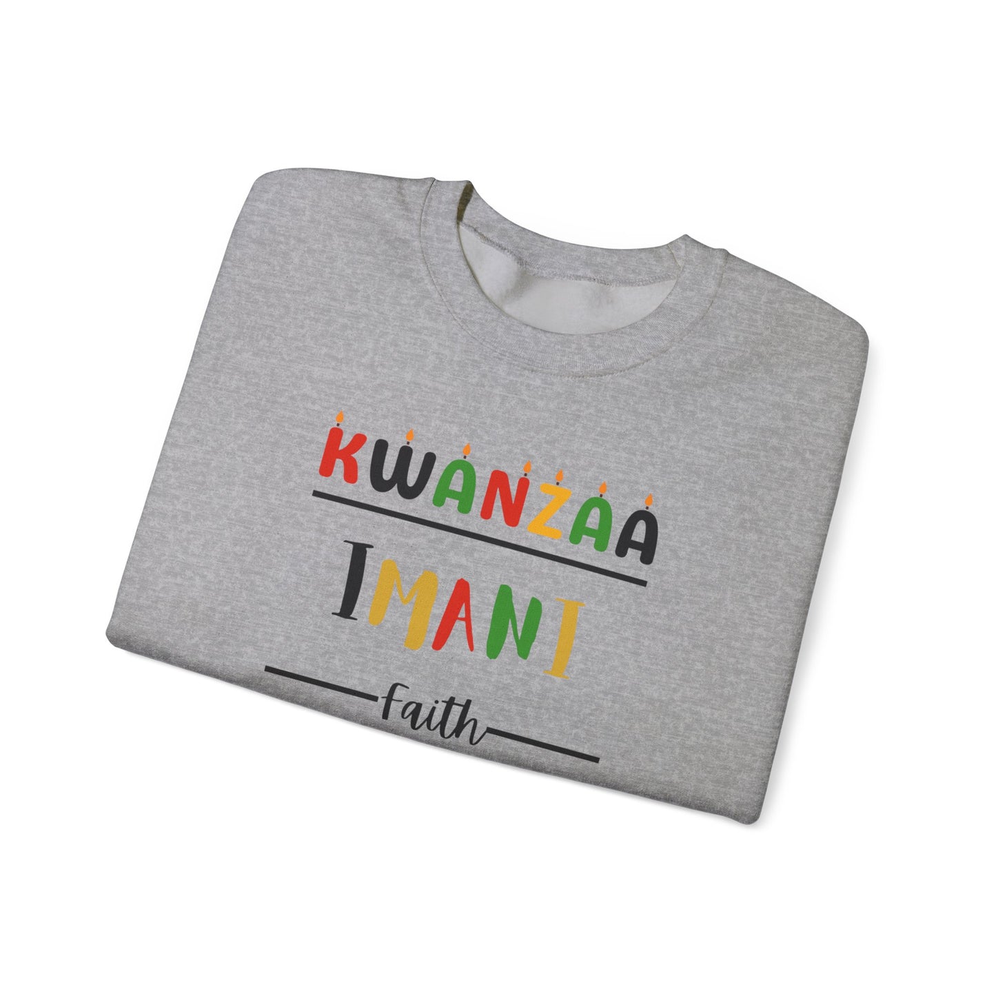 Imani, Kwanzaa Unity Sweatshirt - Cozy Crewneck, Unisex Gift, Celebratory Apparel, Holiday Sweater, Unity Message