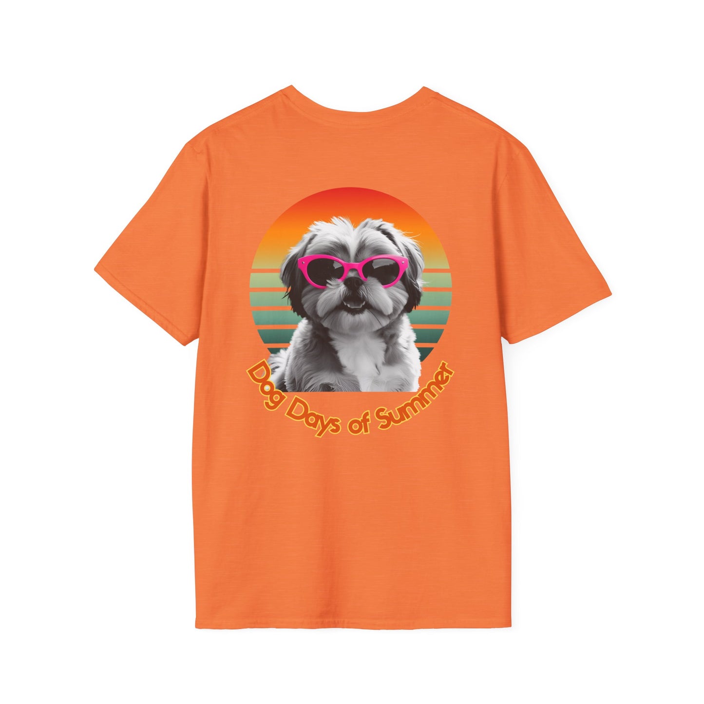 Shih Tzu, Dog Days of Summer Unisex T-Shirt, Summer Vibe Tee, Pet Lover Gift, Funny Dog Shirt, Casual Summer Wear, Cute Dog Graphic Tee