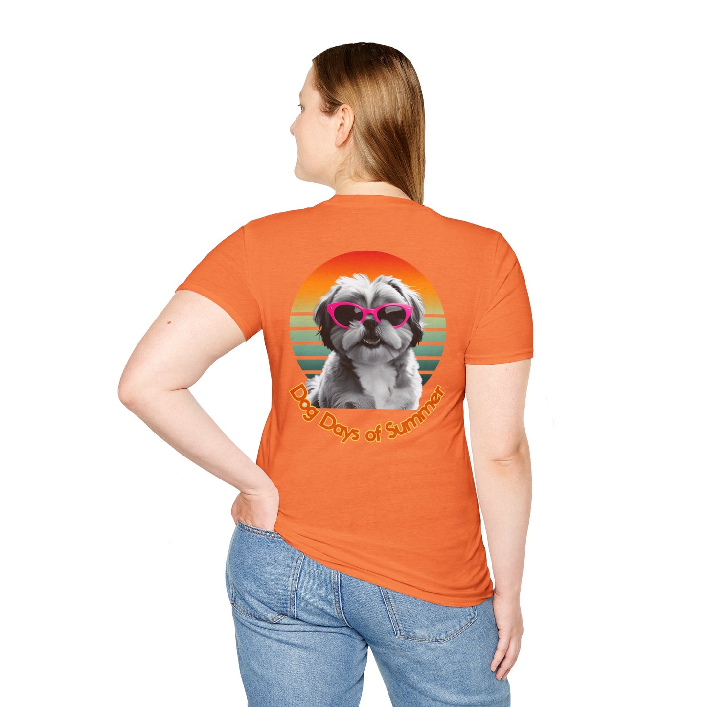 Shih Tzu, Dog Days of Summer Unisex T-Shirt, Summer Vibe Tee, Pet Lover Gift, Funny Dog Shirt, Casual Summer Wear, Cute Dog Graphic Tee