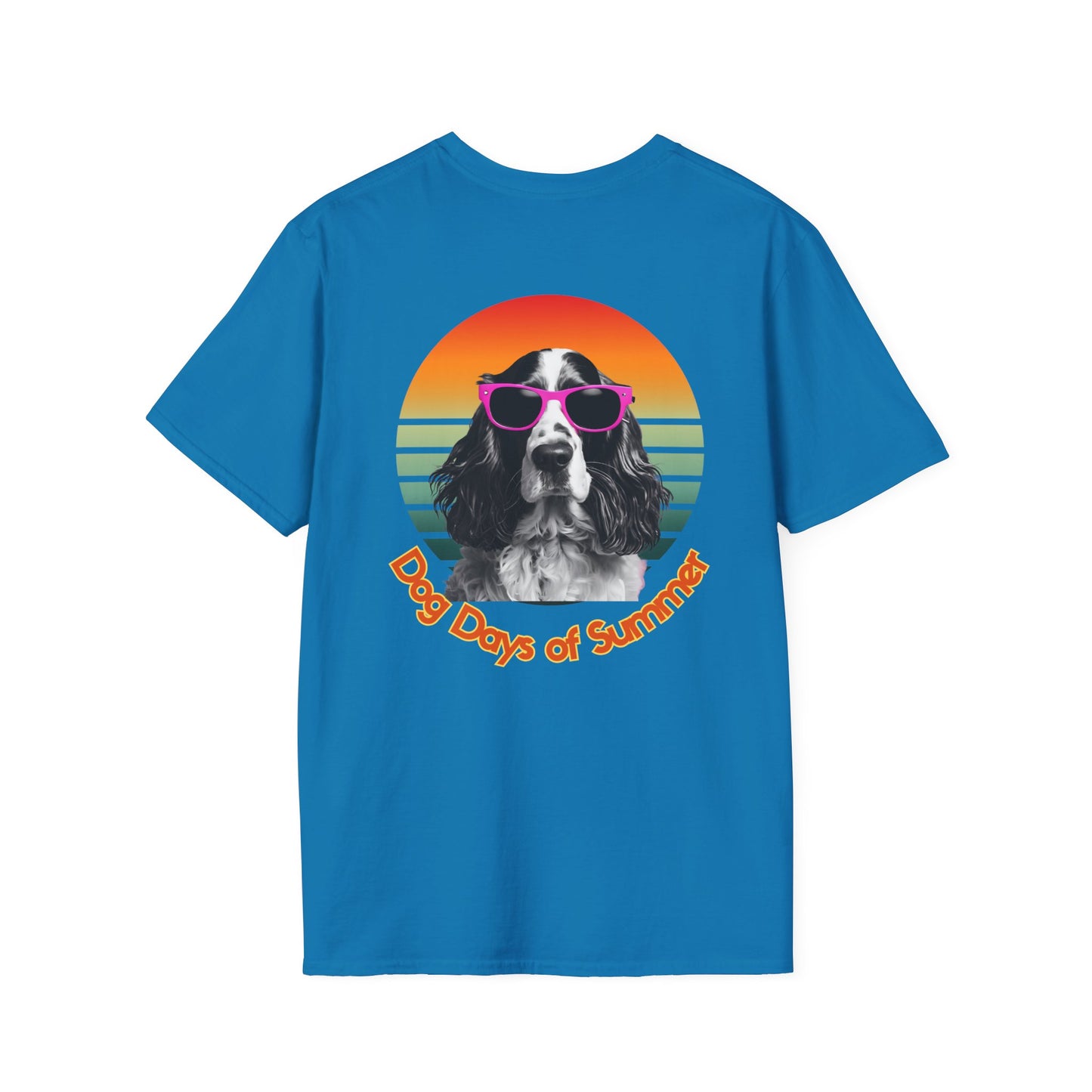 Cocker Spaniel, Dog Days of Summer Unisex T-Shirt, Casual Tee, Dog Lover Gift, Summer Apparel, Pet Lover T-Shirt, Vintage Style Shirt