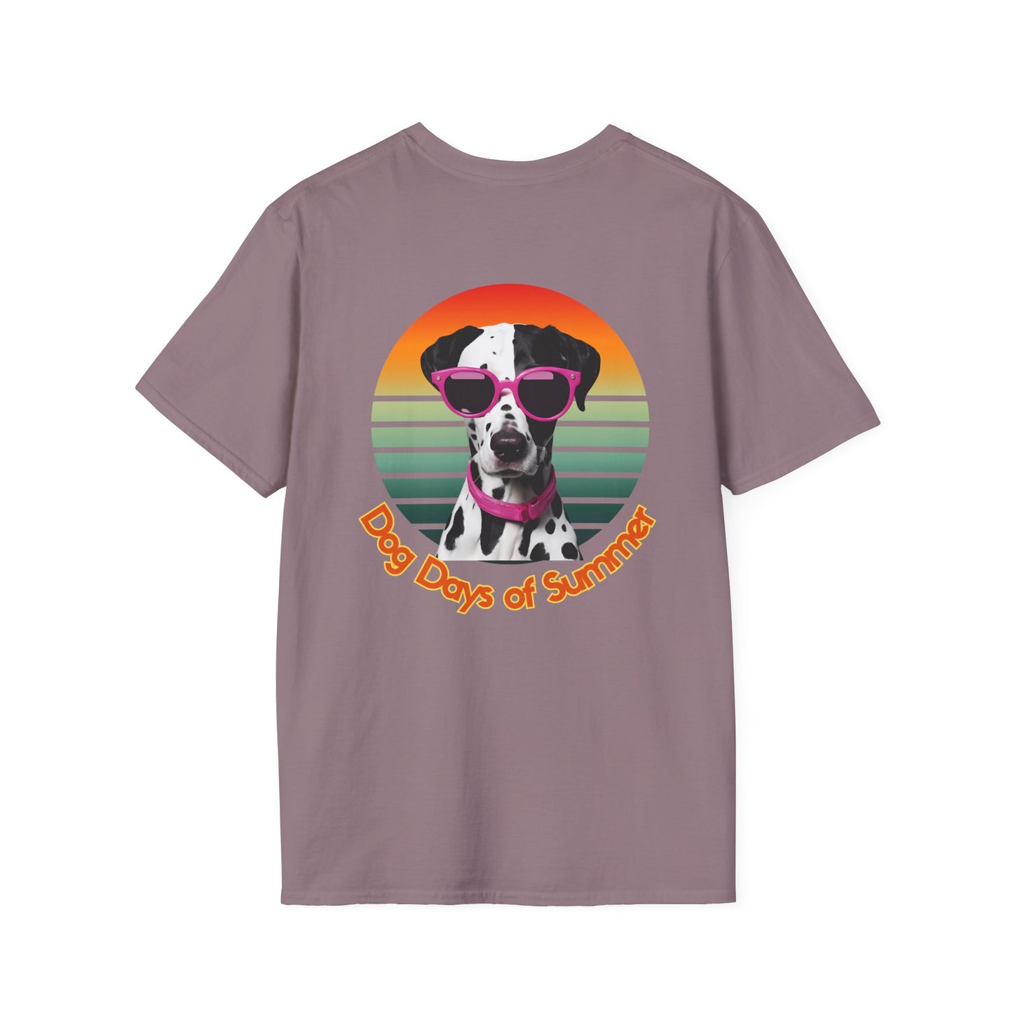 Dalmatian, Dog Days of Summer T-Shirt, Unisex Summer Tee, Pet Lover Gift, Casual Wear, Beach Vibes, Fun Dog Graphic Tee