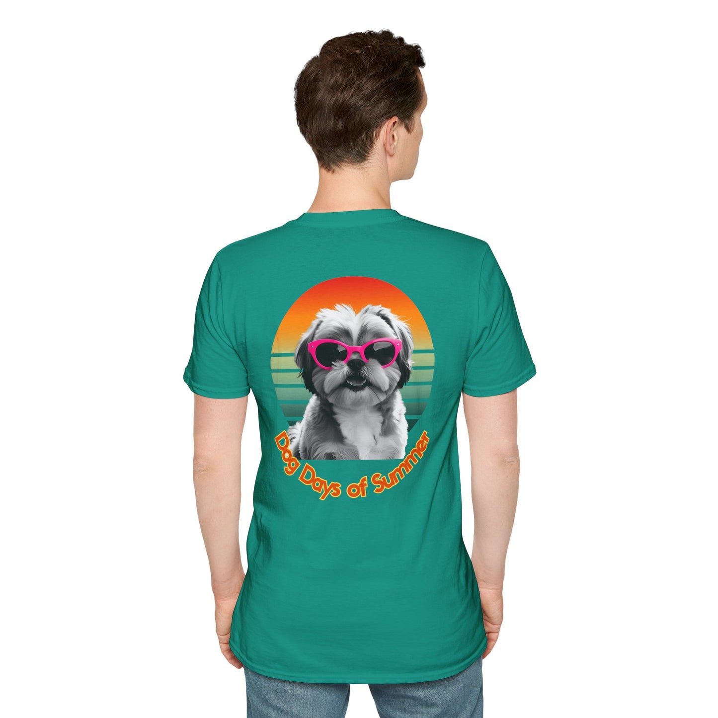 Shih Tzu, Dog Days of Summer Unisex T-Shirt, Summer Vibe Tee, Pet Lover Gift, Funny Dog Shirt, Casual Summer Wear, Cute Dog Graphic Tee