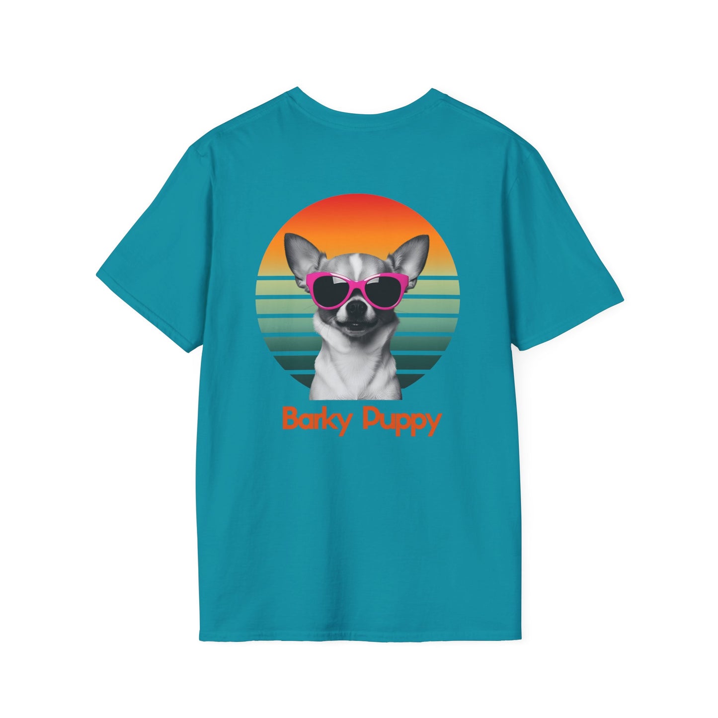 Chihuahua, Barky Puppy,  Stylish Dog Art T-Shirt, Pet Lover Gift, Summer Vibes Tee, Unisex Graphic Shirt, Cool Dog Apparel, Dog Owner Fashion