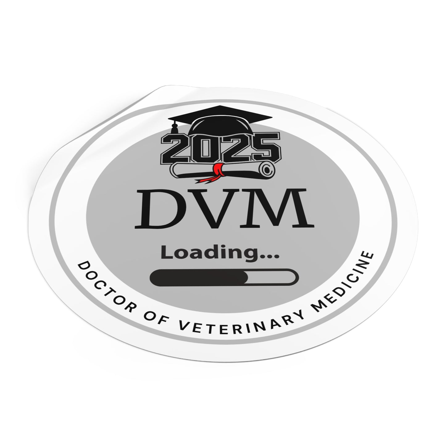 Vinyl Sticker - DVM Sticker, Doctor of Veterinary Medicine, Future Doctor, Graduation Loading
