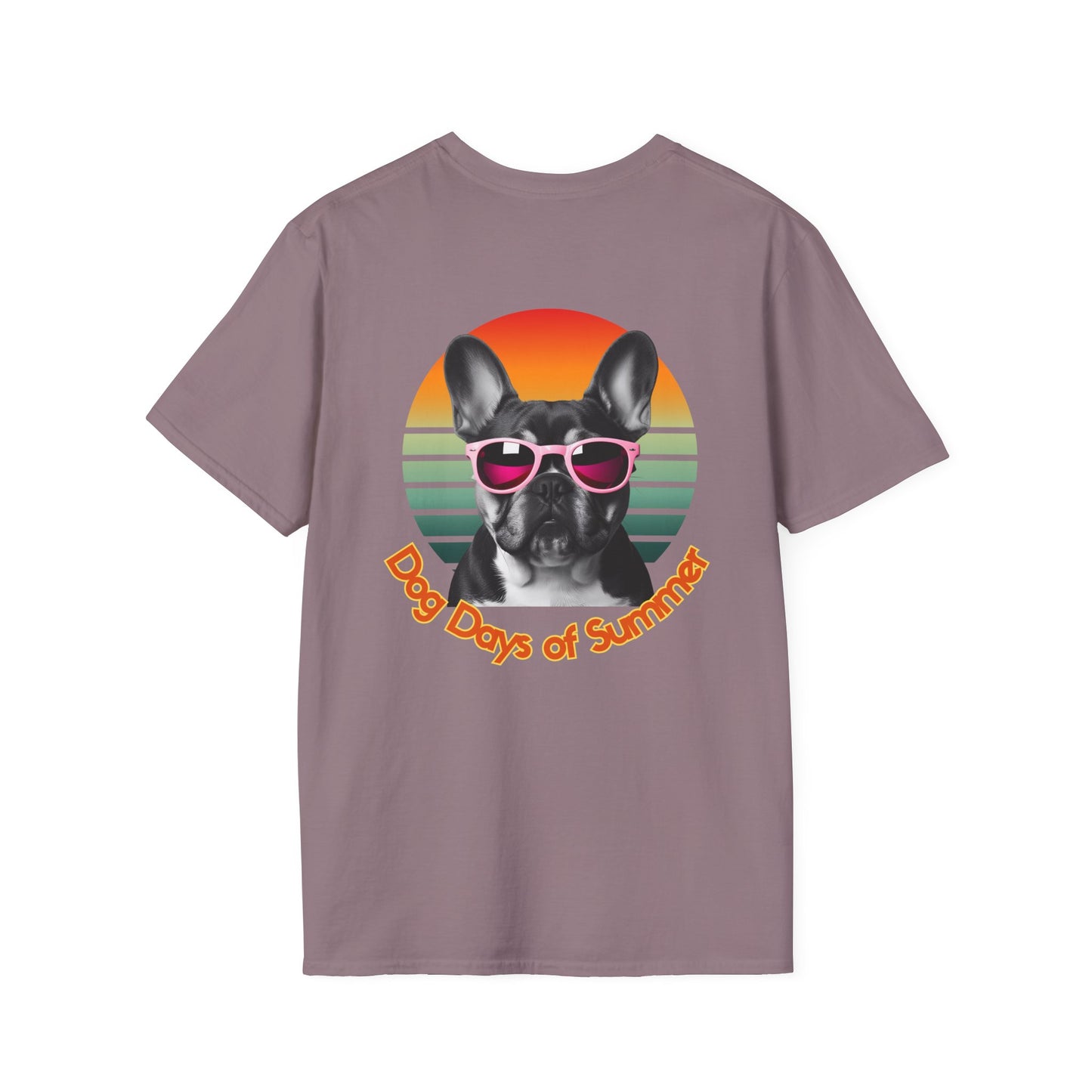 French Bulldog, Dog Days of Summer T-Shirt, Vintage Pet Tee, Summer T-Shirt, Dog Lover Gift, Unisex Graphic Tee, Animal Lovers Apparel