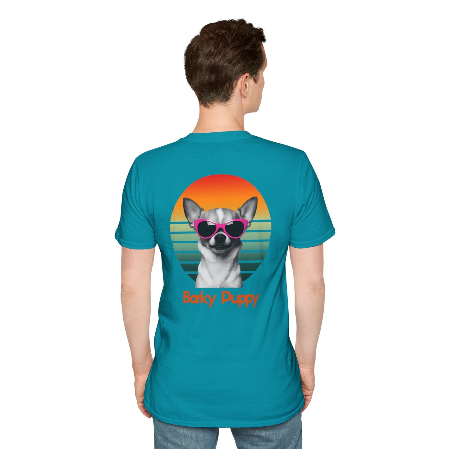 Chihuahua, Barky Puppy, Stylish Dog Art T-Shirt, Pet Lover Gift, Summer Vibes Tee, Unisex Graphic Shirt, Cool Dog Apparel, Dog Owner Fashion