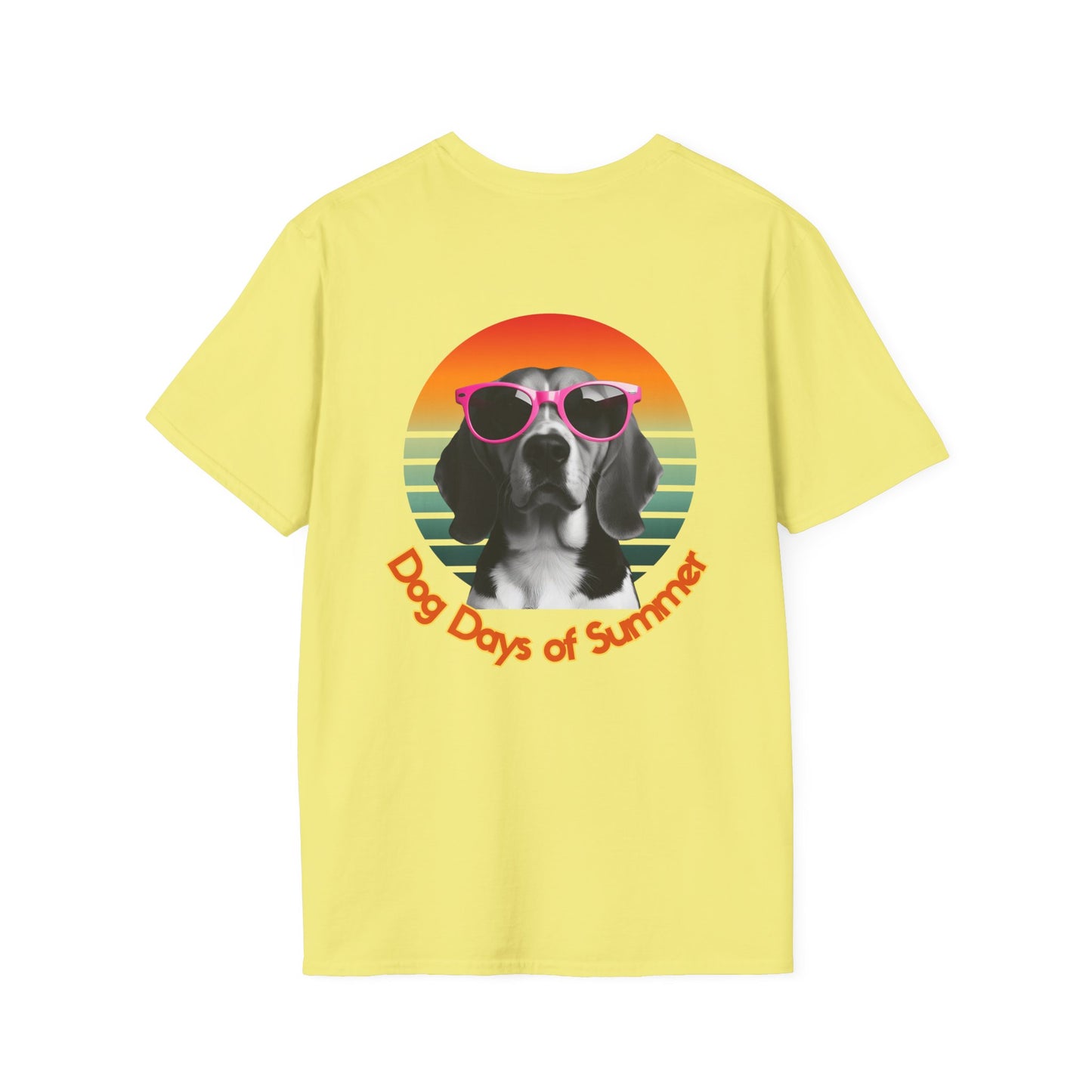 Beagle Unisex T-Shirt - Dog Days of Summer Design