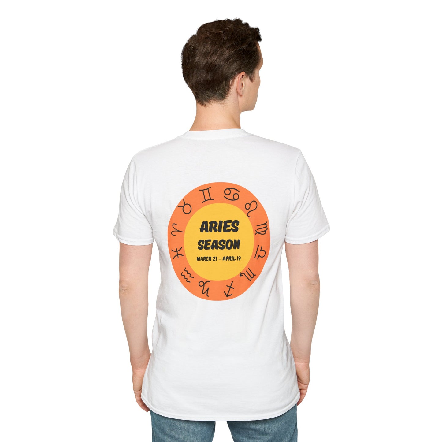 Aries Season Zodiac T-Shirt - Unisex Softstyle Tee