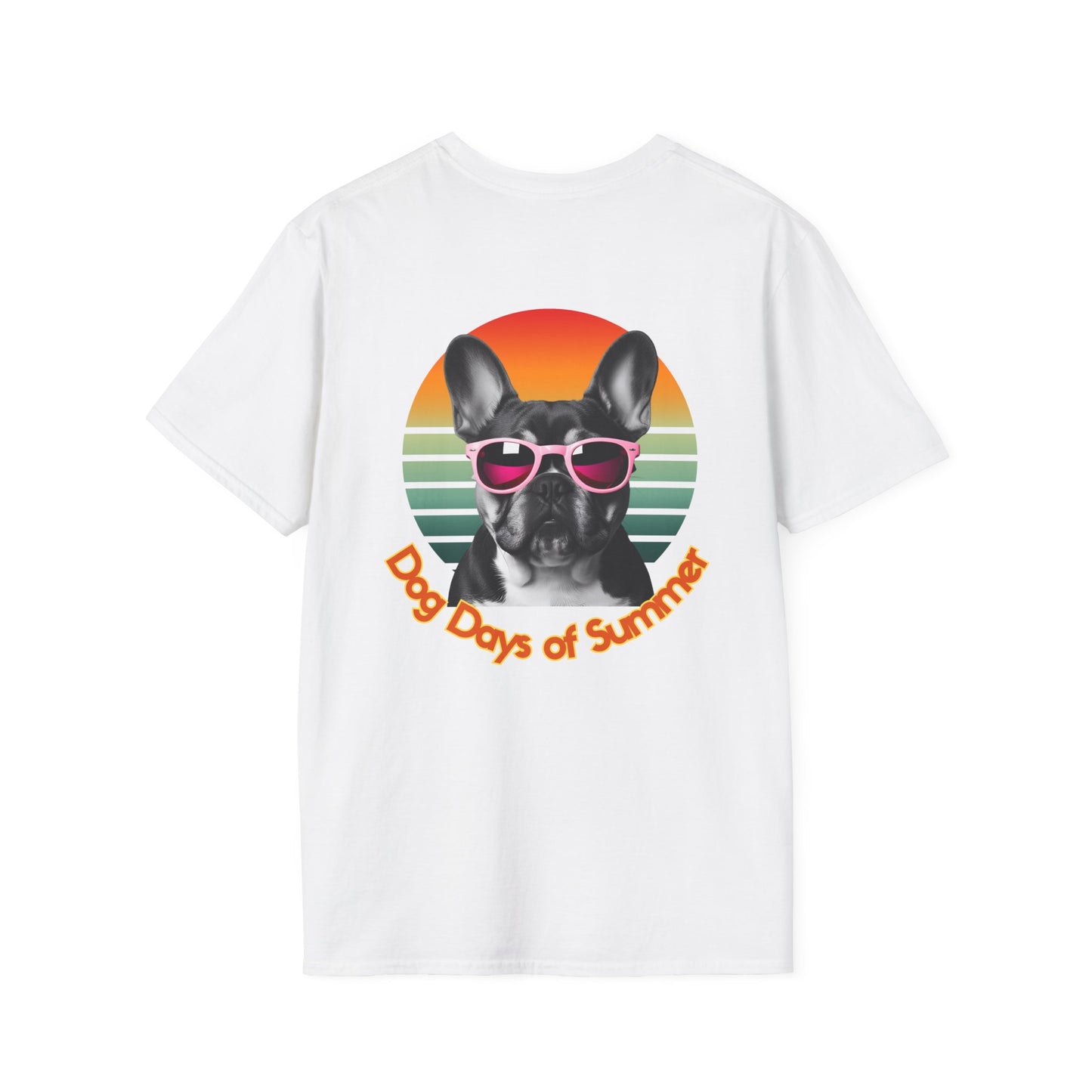 French Bulldog, Dog Days of Summer T-Shirt, Vintage Pet Tee, Summer T-Shirt, Dog Lover Gift, Unisex Graphic Tee, Animal Lovers Apparel