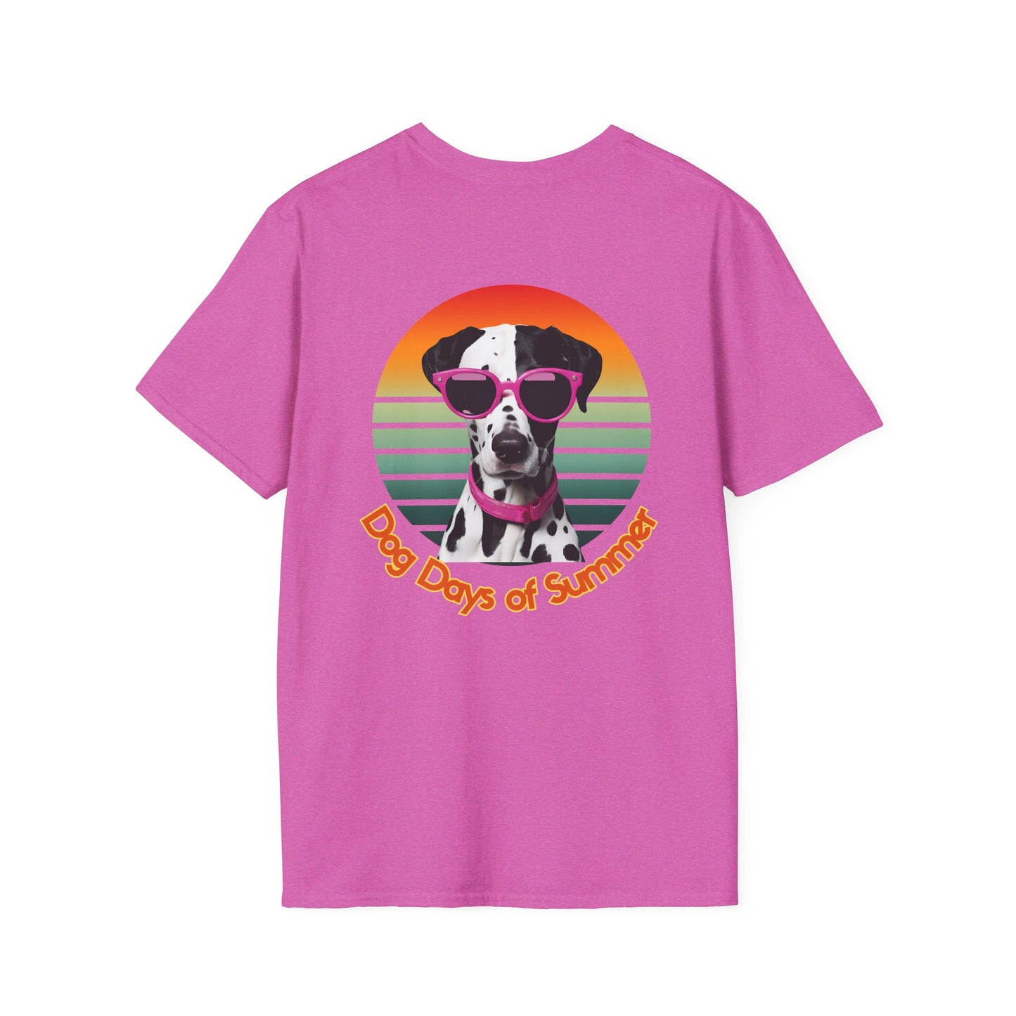 Dalmatian, Dog Days of Summer T-Shirt, Unisex Summer Tee, Pet Lover Gift, Casual Wear, Beach Vibes, Fun Dog Graphic Tee