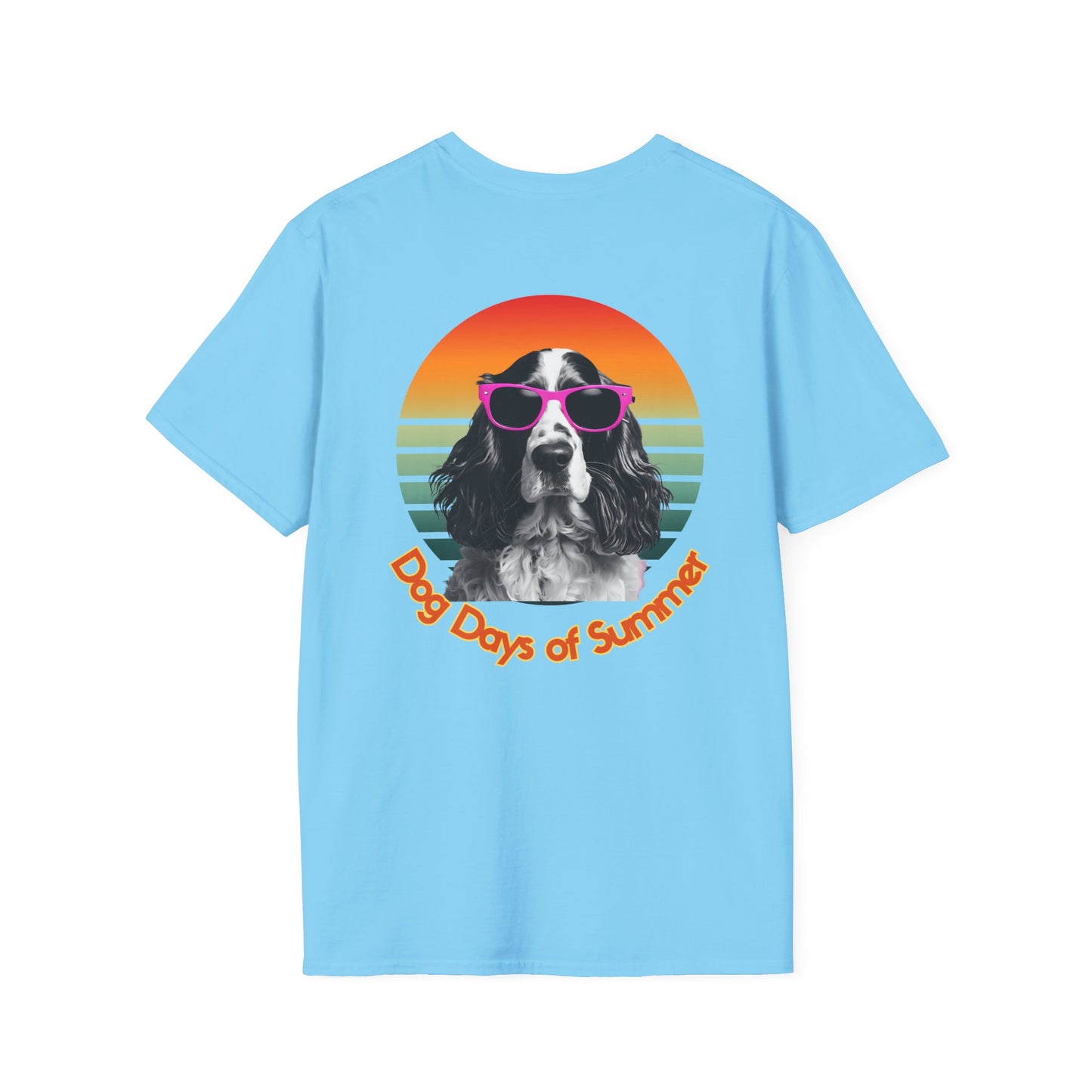 Cocker Spaniel, Dog Days of Summer Unisex T-Shirt, Casual Tee, Dog Lover Gift, Summer Apparel, Pet Lover T-Shirt, Vintage Style Shirt