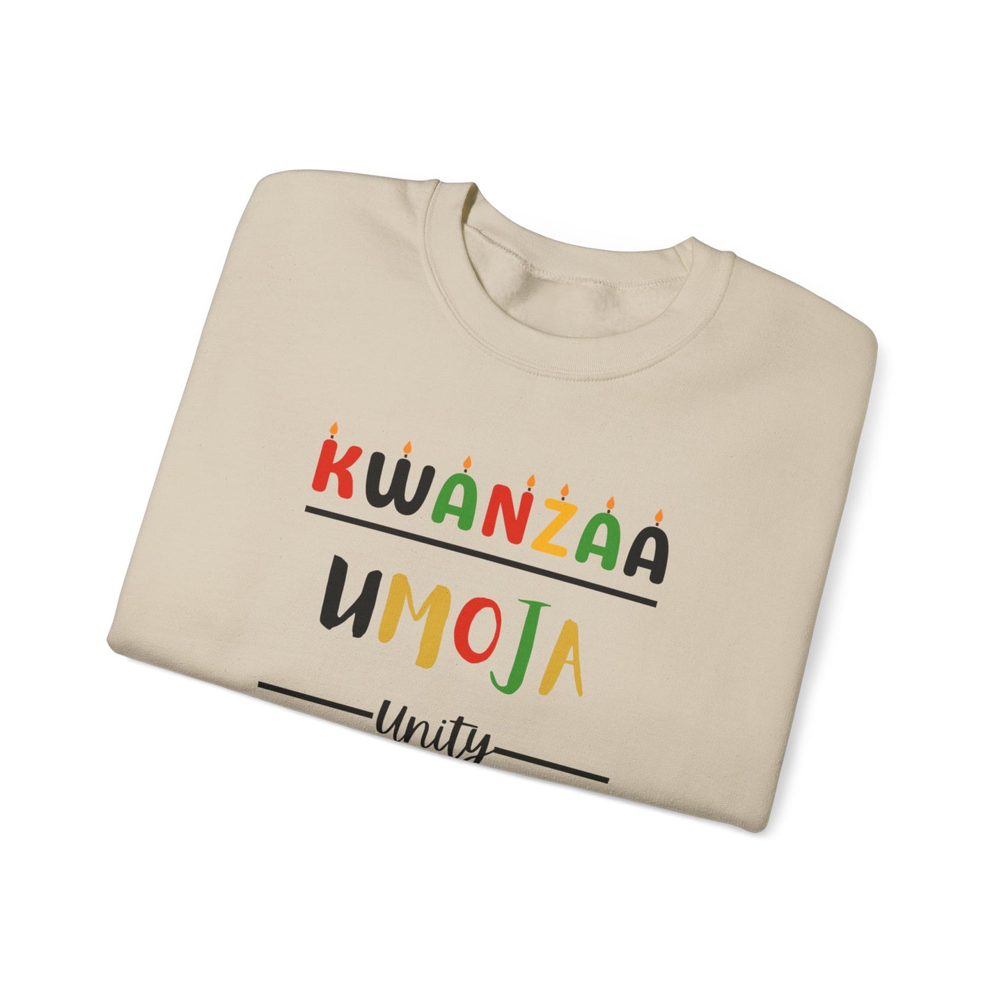 Umoja, Kwanzaa Unity Sweatshirt - Cozy Crewneck, Unisex Gift, Celebratory Apparel, Holiday Sweater, Unity Message