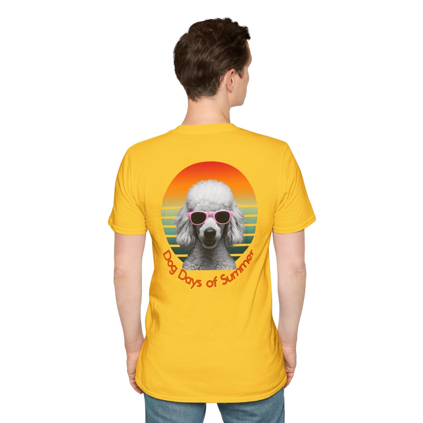 Poodle, Dog Days of Summer T-Shirt, Unisex Tee for Dog Lovers, Summer Vibe Shirt, Casual Wear, Pet Owner Gift, Comfortable Summer Apparel
