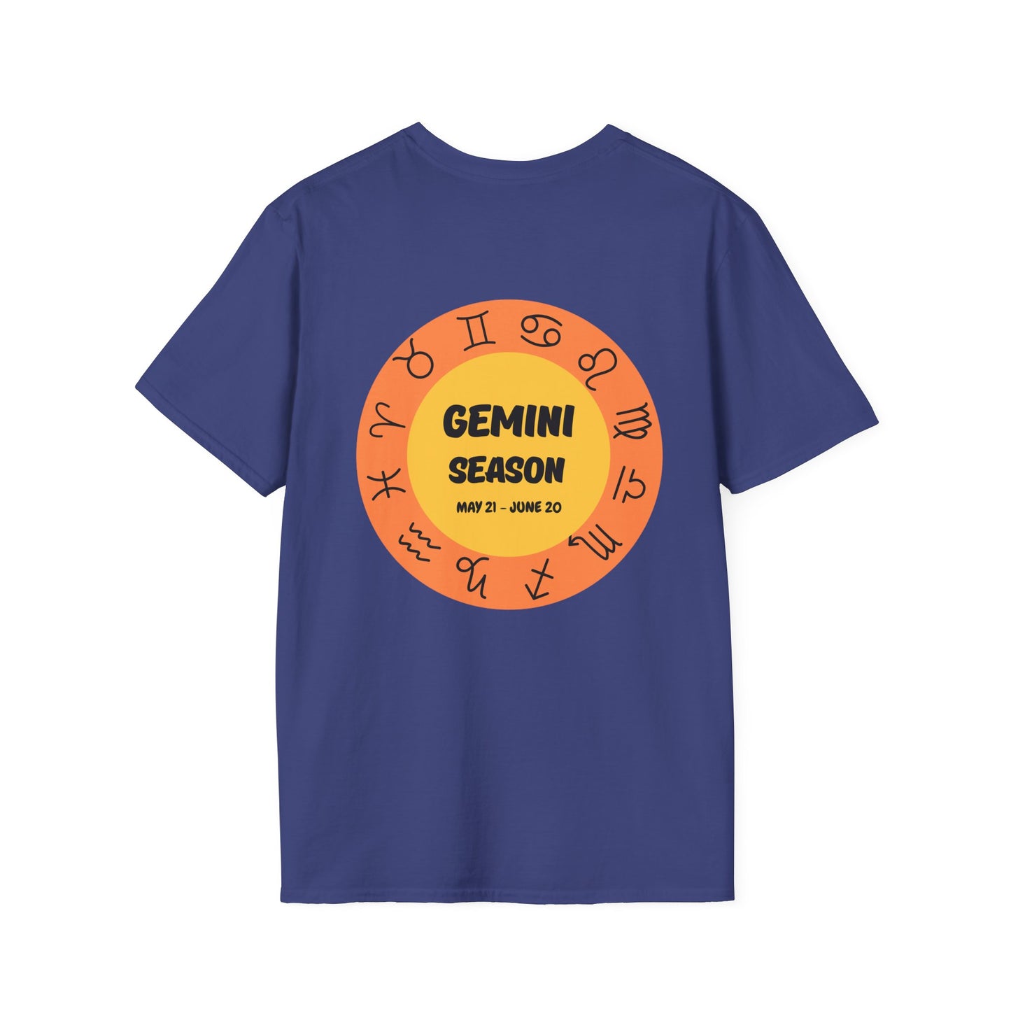 Gemini Season Birthday Zodiac Unisex Softstyle T-Shirt