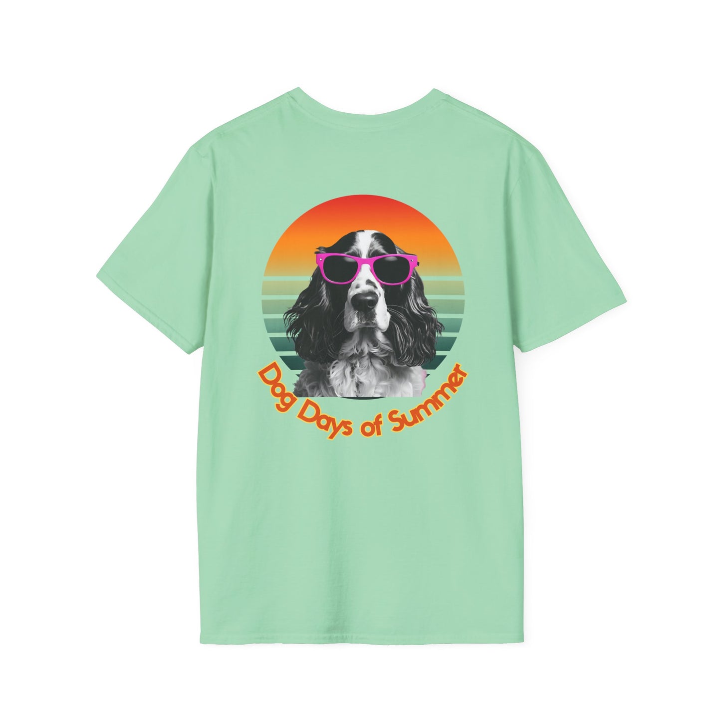 Cocker Spaniel, Dog Days of Summer Unisex T-Shirt, Casual Tee, Dog Lover Gift, Summer Apparel, Pet Lover T-Shirt, Vintage Style Shirt