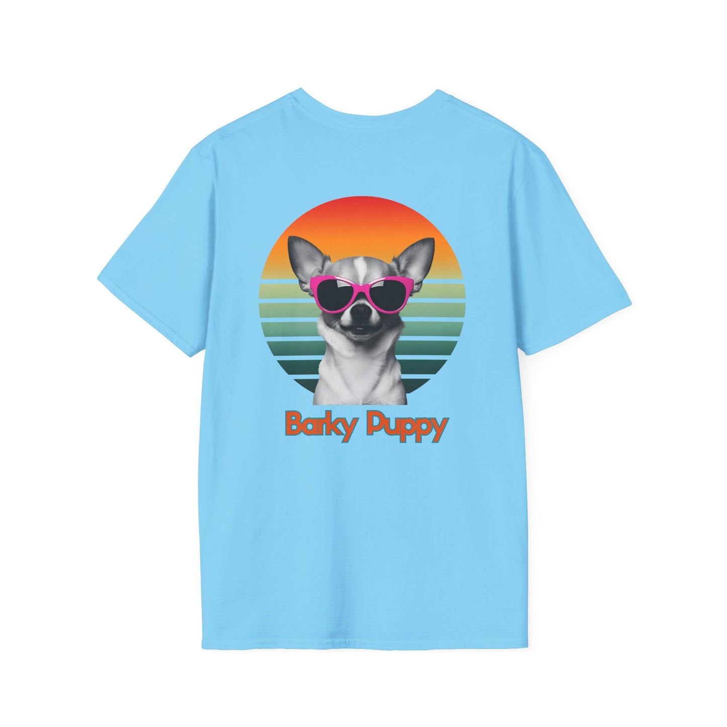 Chihuahua, Barky Puppy, Stylish Dog Art T-Shirt, Pet Lover Gift, Summer Vibes Tee, Unisex Graphic Shirt, Cool Dog Apparel, Dog Owner Fashion