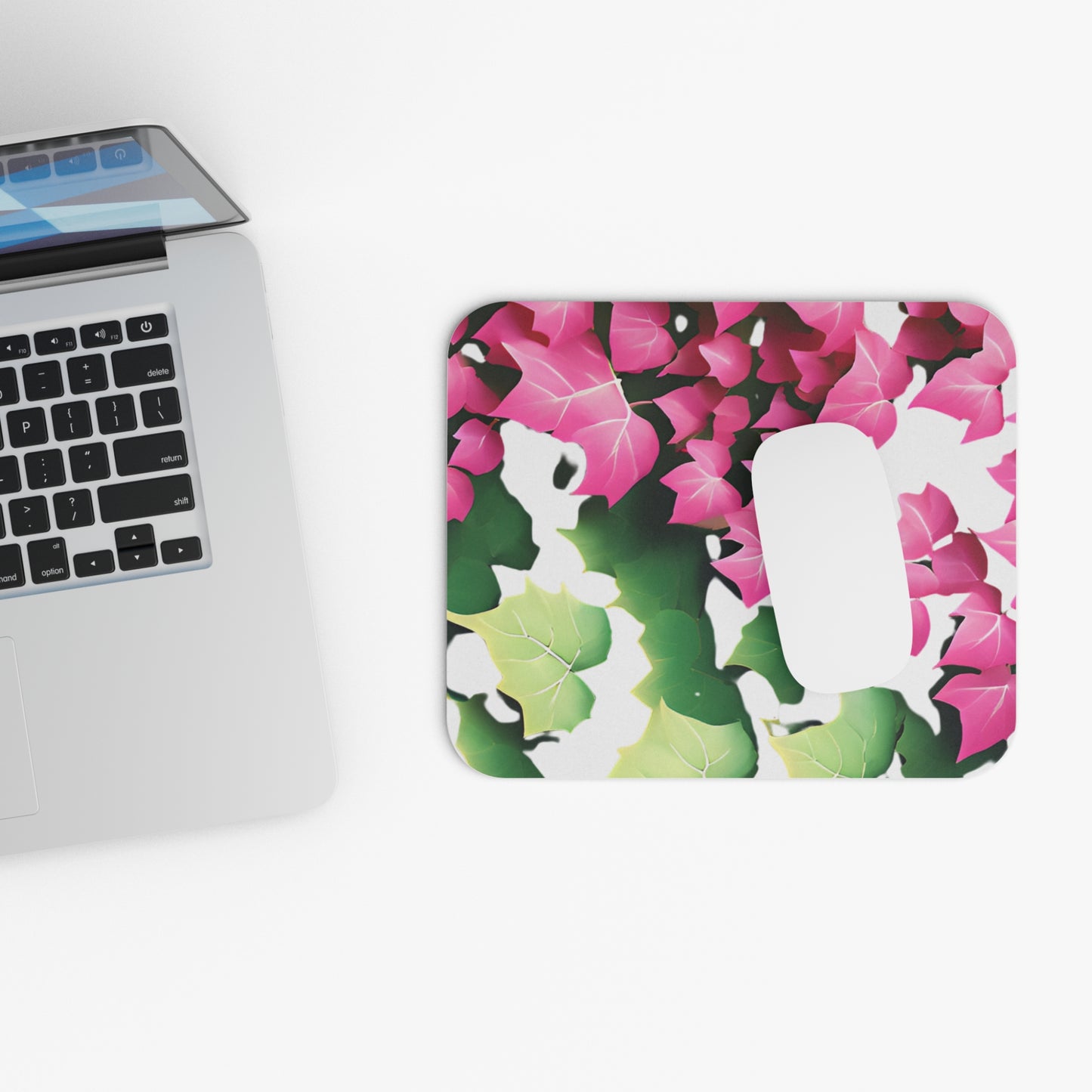 D9 Sorority Inspired- AKA: Mouse Pad - Pink and Green Ivy