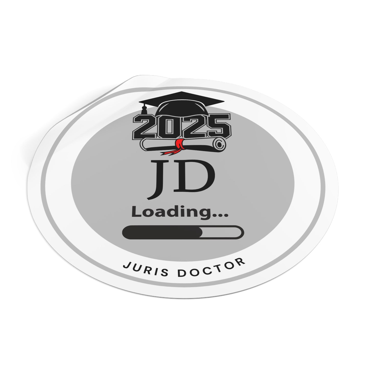 Vinyl Sticker - JD Sticker, Juris Doctor, Future Doctor, Graduation Loading