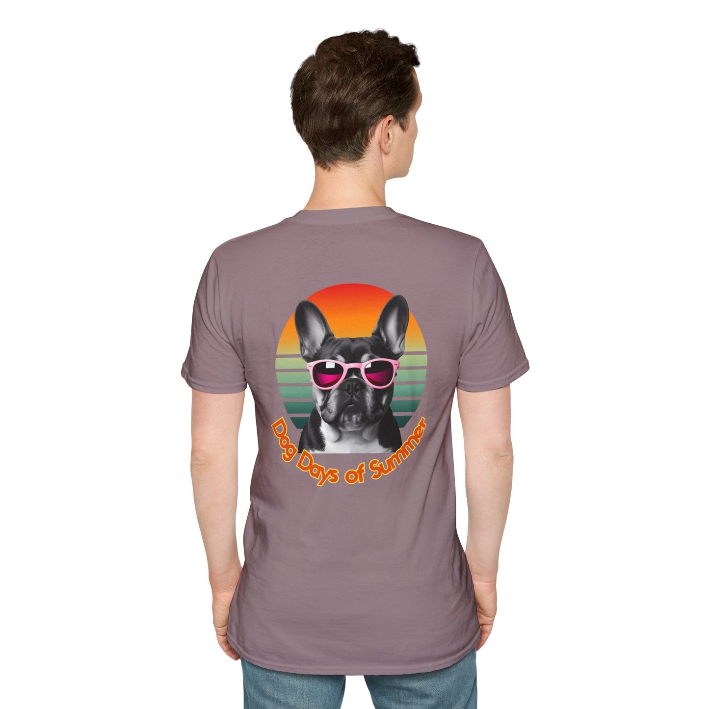 French Bulldog, Dog Days of Summer T-Shirt, Vintage Pet Tee, Summer T-Shirt, Dog Lover Gift, Unisex Graphic Tee, Animal Lovers Apparel