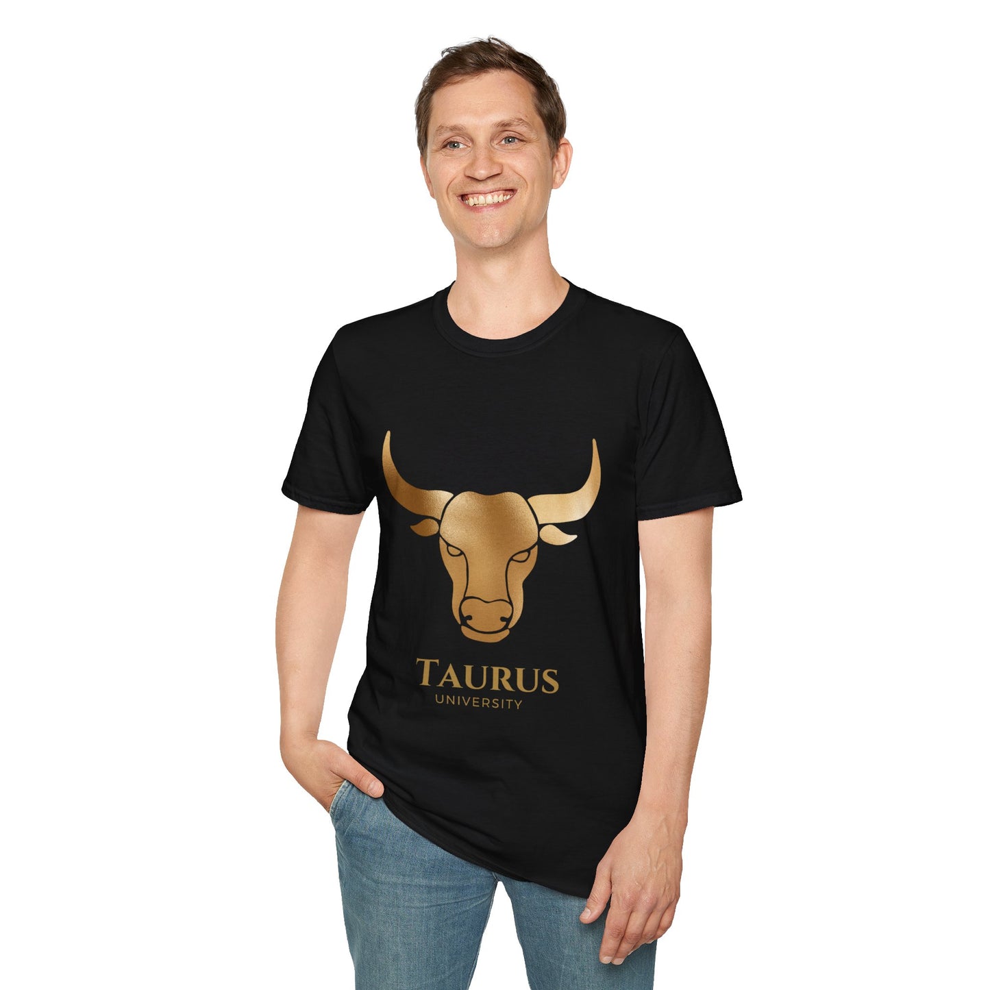 Taurus Zodiac Unisex T-Shirt - Softstyle Tee for Birthdays and Bull Lovers
