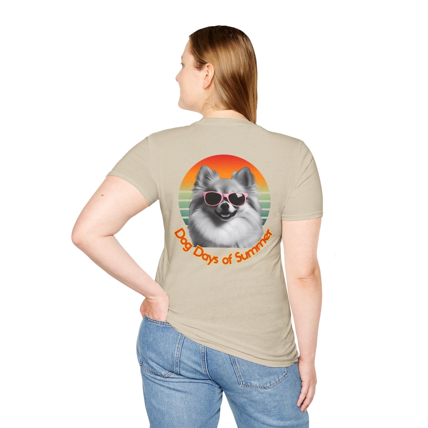 Pomeranian, Dog Days of Summer T-Shirt, Unisex Summer Tee, Dog Lover Shirt, Casual Graphic Tee, Gift for Dog Owners
