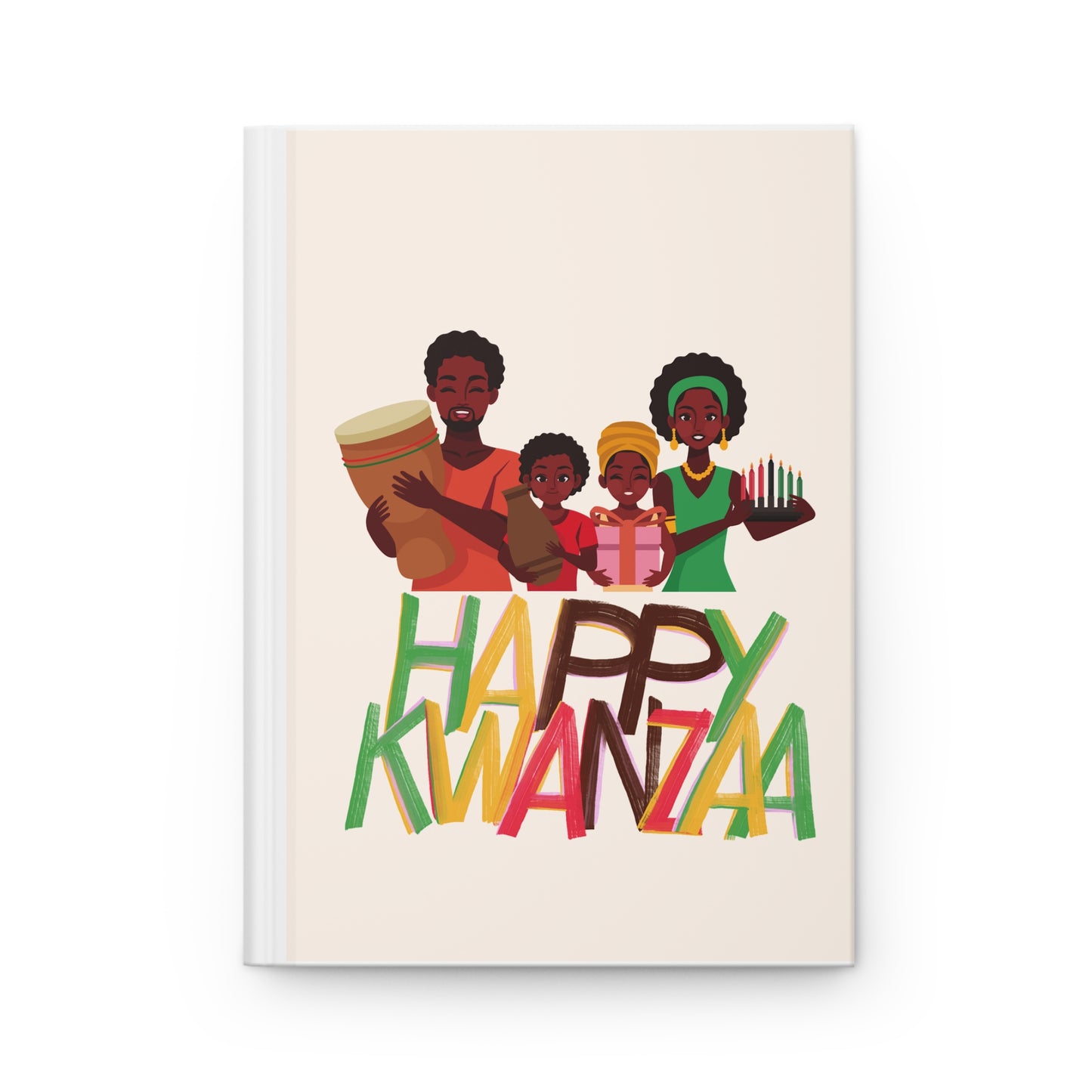 Kwanzaa III. Hardcover Journal, Holiday Journal for Reflection, Motivational Notebook, Gift for Writers, Black History Celebrations, Kwanzaa Gift