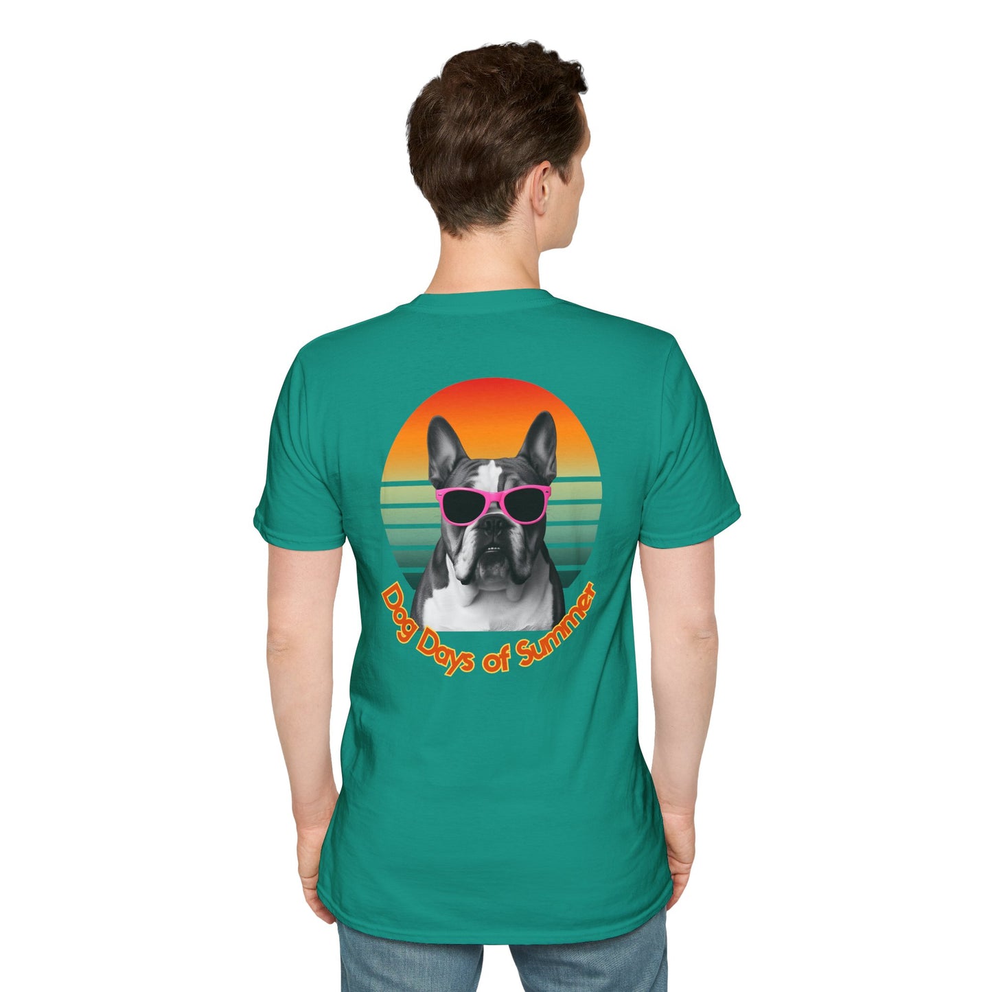 Bulldog, Dog Days of Summer T-Shirt, Summer Tee, Dog Lover Gift, Funny Dog Shirt, Pets Apparel, Summer Outfit, Casual Wear