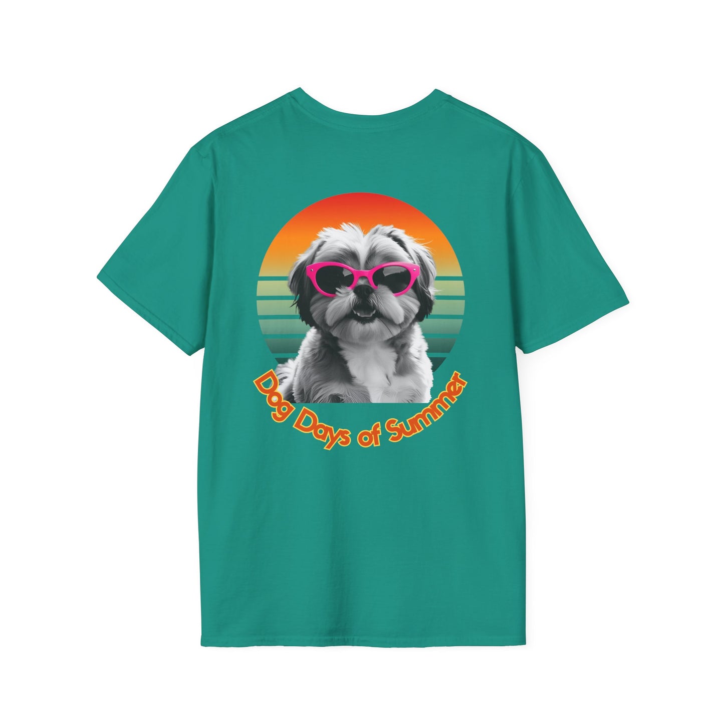 Shih Tzu, Dog Days of Summer Unisex T-Shirt, Summer Vibe Tee, Pet Lover Gift, Funny Dog Shirt, Casual Summer Wear, Cute Dog Graphic Tee