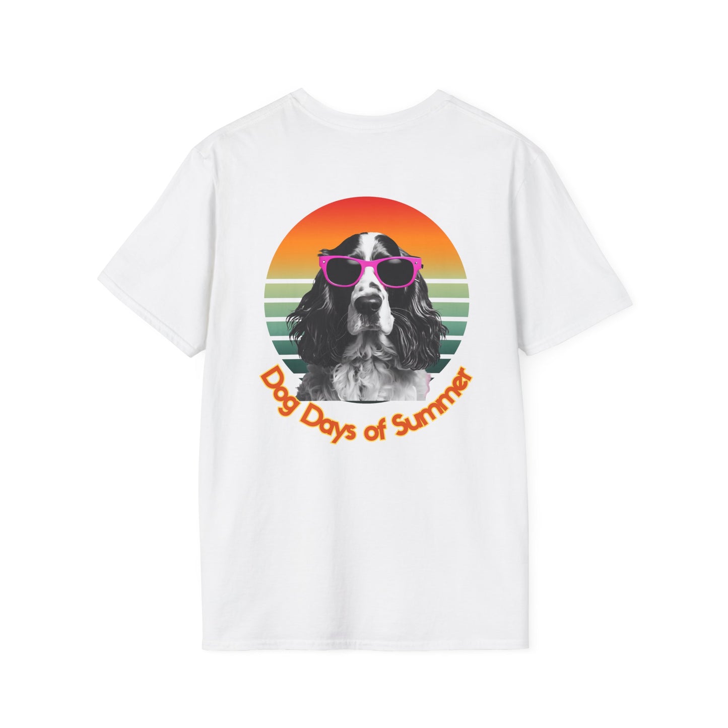 Cocker Spaniel, Dog Days of Summer Unisex T-Shirt, Casual Tee, Dog Lover Gift, Summer Apparel, Pet Lover T-Shirt, Vintage Style Shirt