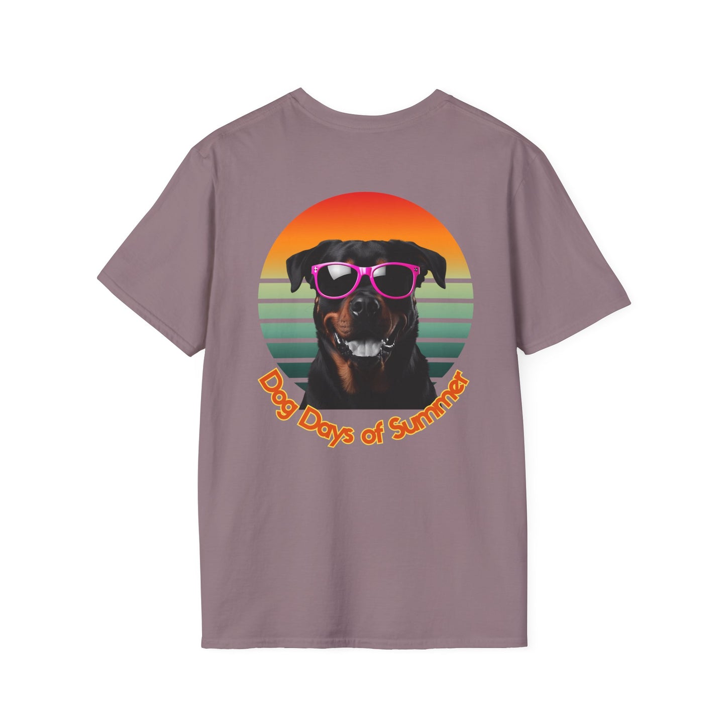 Rottweiler, Dog Days of Summer Unisex T-Shirt, Cute Pet Shirt, Summer Tee, Dog Lover Gift, Fun and Relaxed Style, Graphic Tee