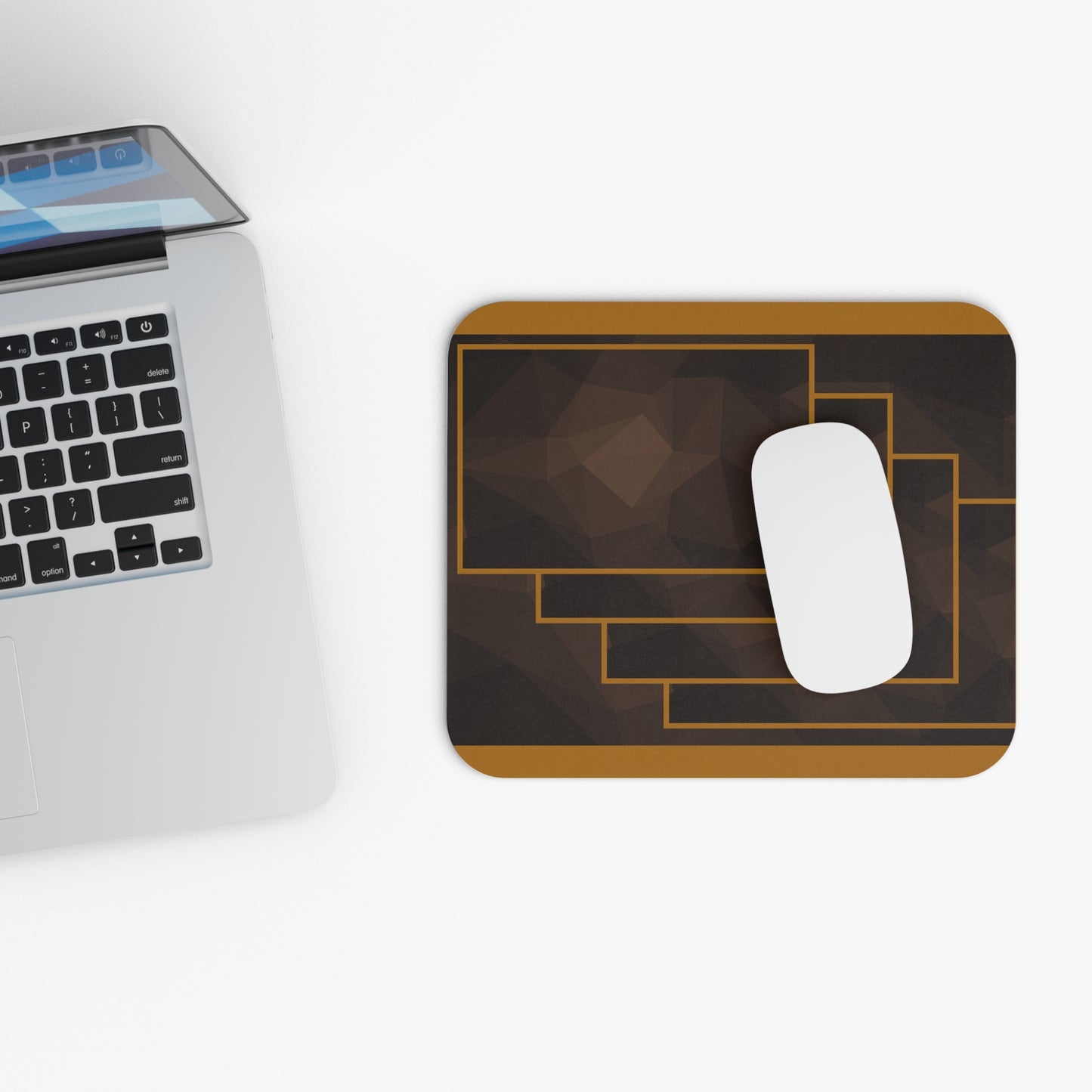 D9 Fraternity Inspired- IOTA: Mouse Pad - Brown and Gold