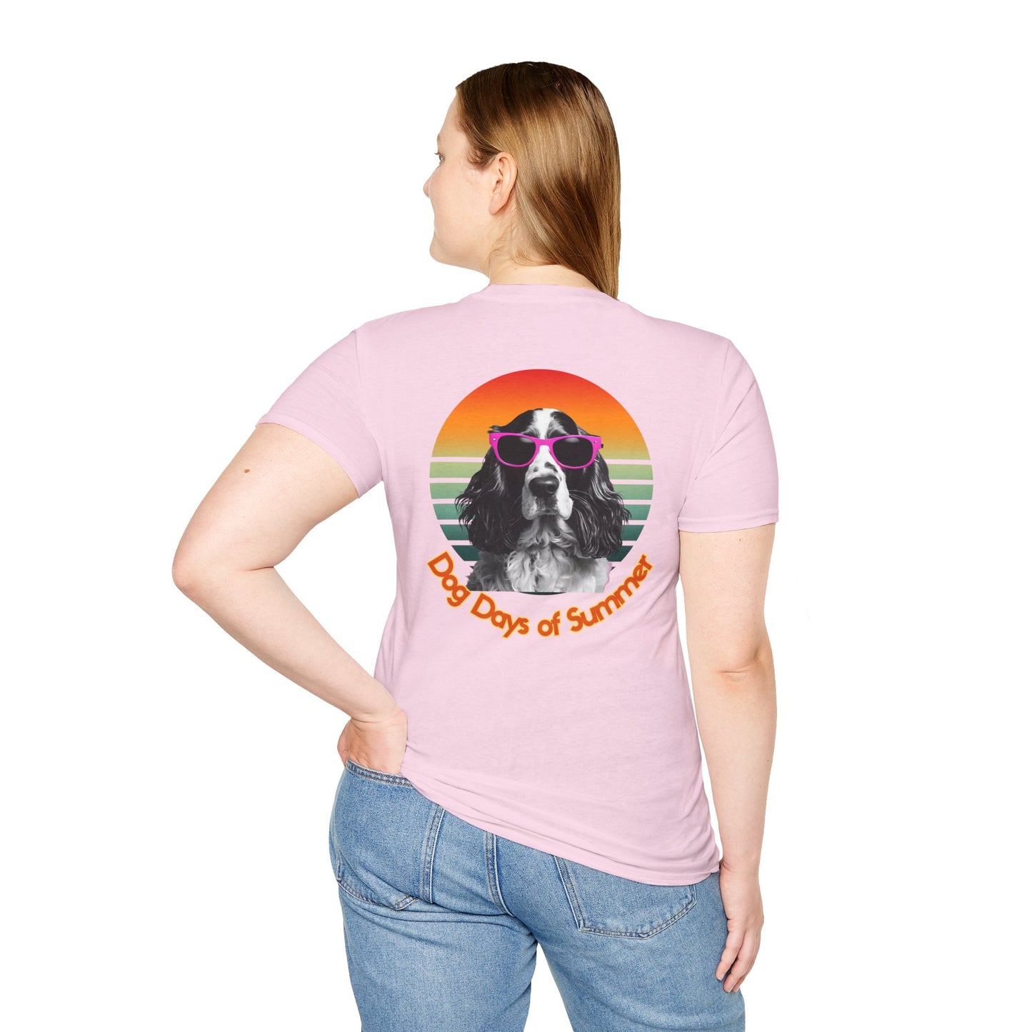 Cocker Spaniel, Dog Days of Summer Unisex T-Shirt, Casual Tee, Dog Lover Gift, Summer Apparel, Pet Lover T-Shirt, Vintage Style Shirt